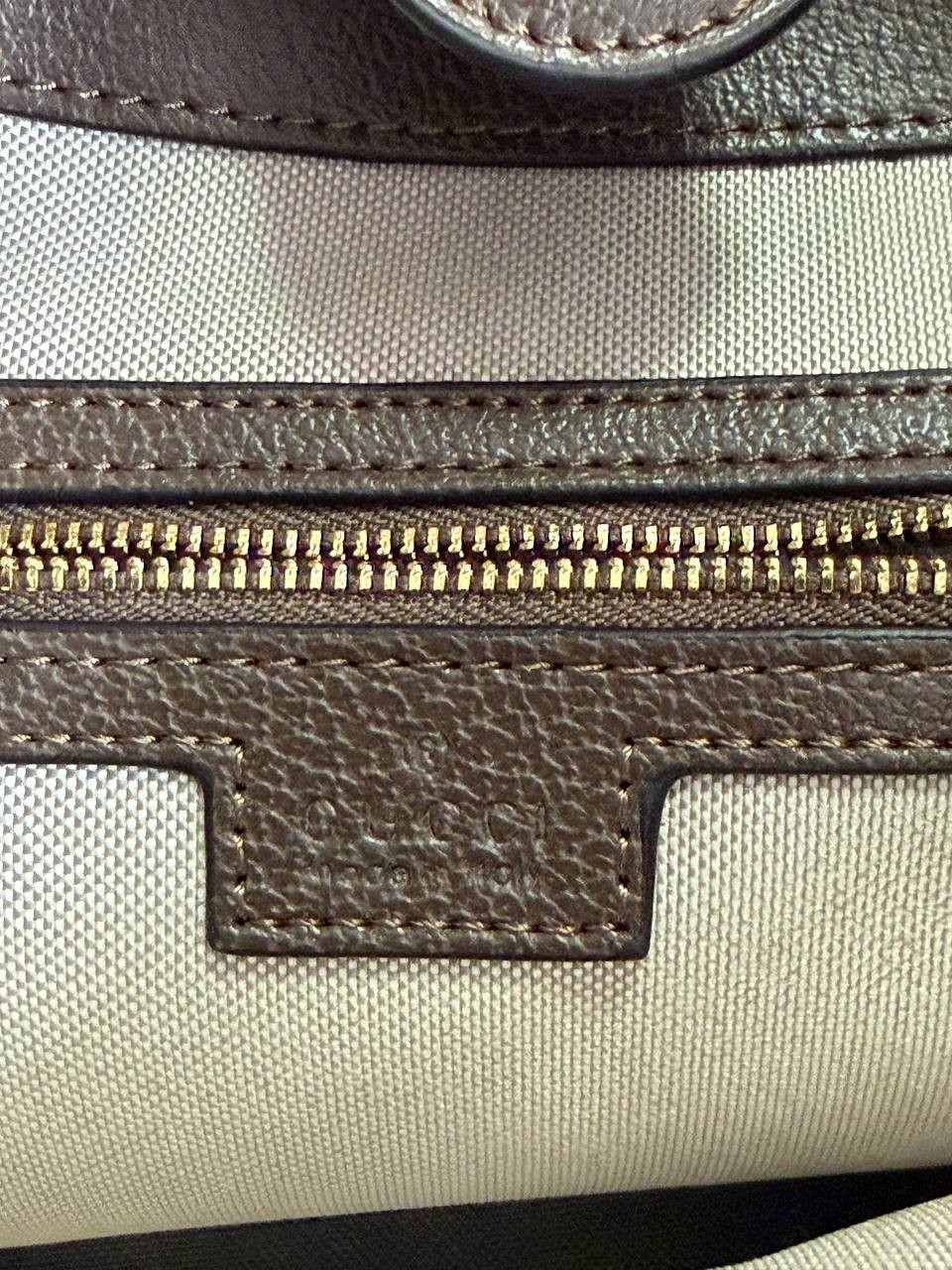GUCCI Ophidia Large Beige/Ebony GG Shoulder Bag