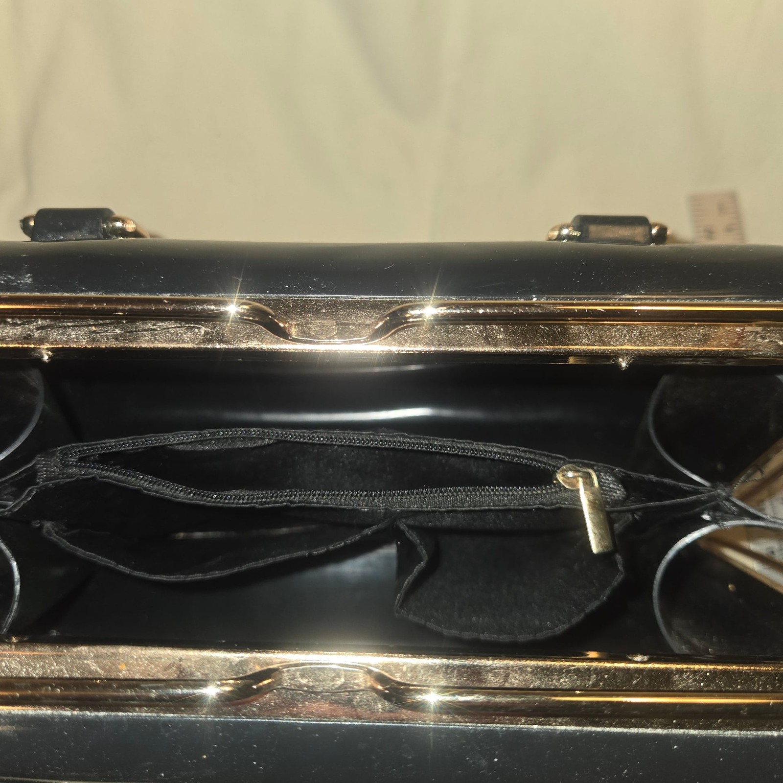 Furla Black Jelly Candy Satchel Handbag with Gold-Tone Hardware