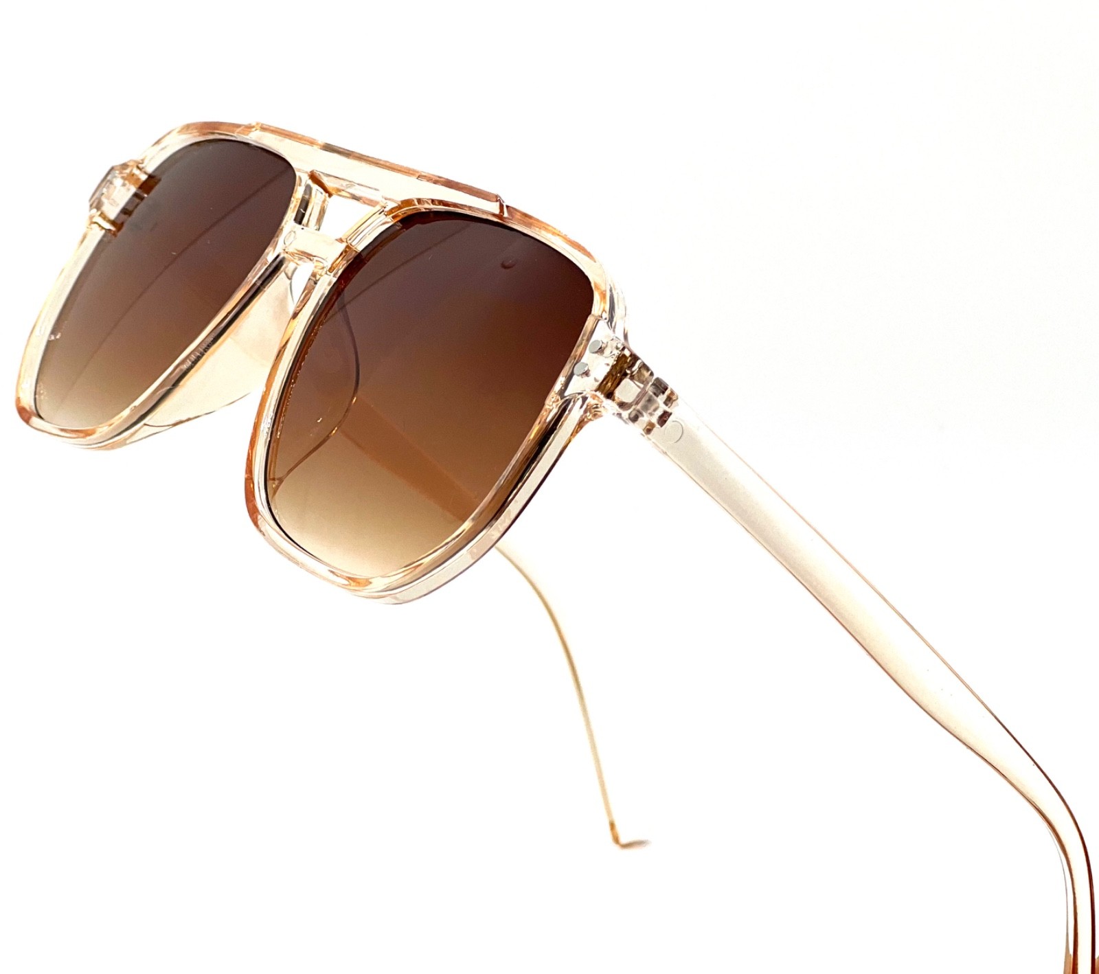 Oversized Classic Elegant Modern Hip Hop Shield SUNGLASSES Large Big Blue Lens