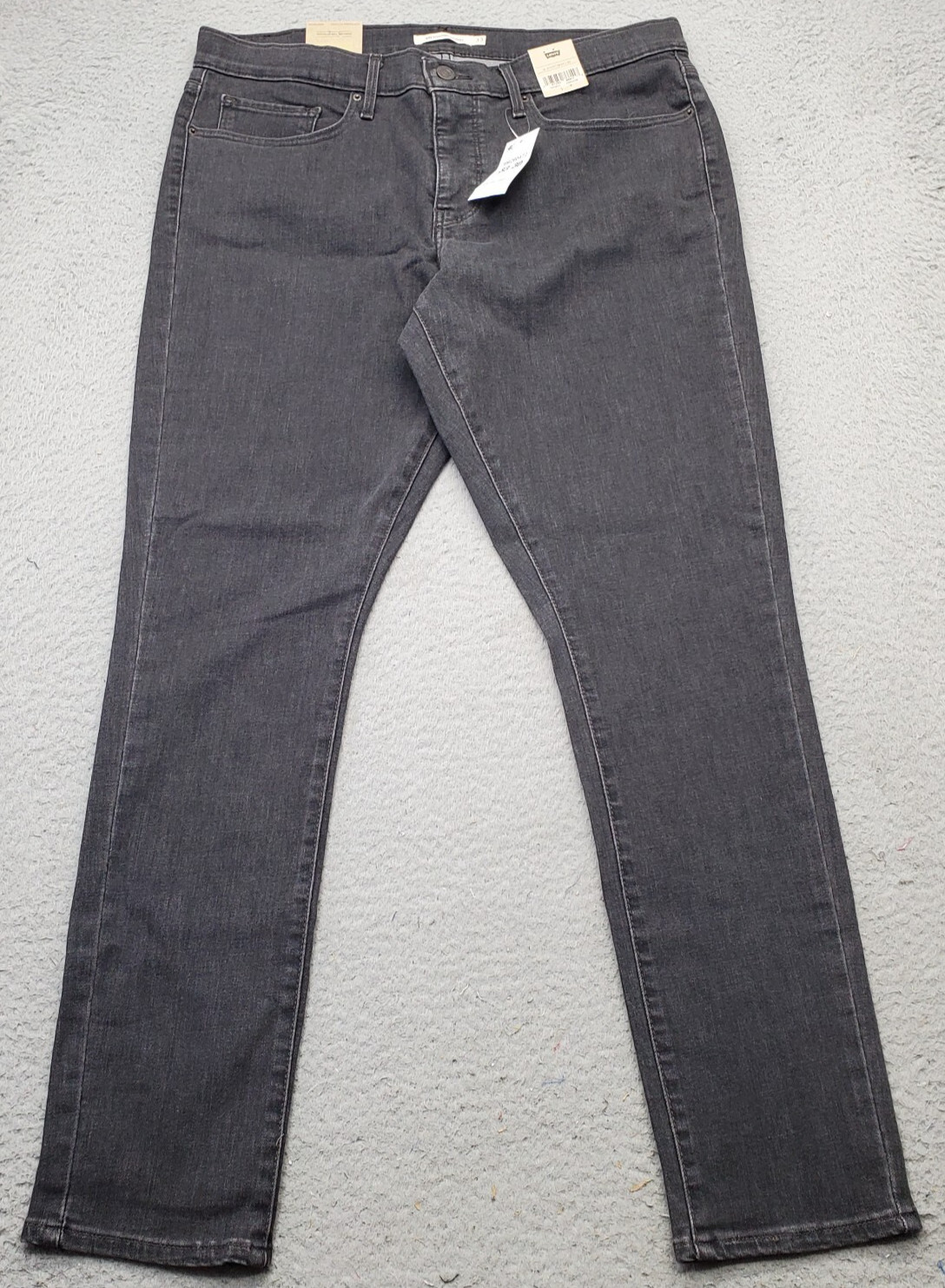 Levi’s 311 Skinny Jeans Women’s 33×30 Black Denim Cotton Stretch Mid Rise