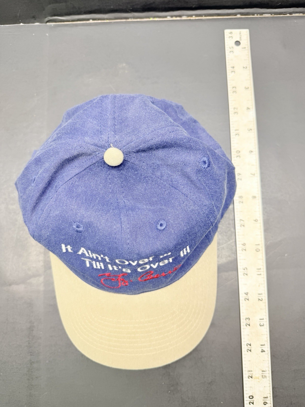 Vintage Headshots By Kc Caps Yogi Berra It Ain’t Over Till It’s Over Ball Cap