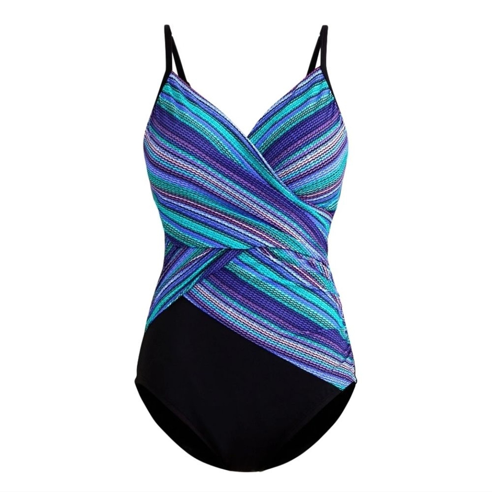 Embrace Your Curves Miracle Brands Women’s XL Makenna One Piece Swimsuit NWT