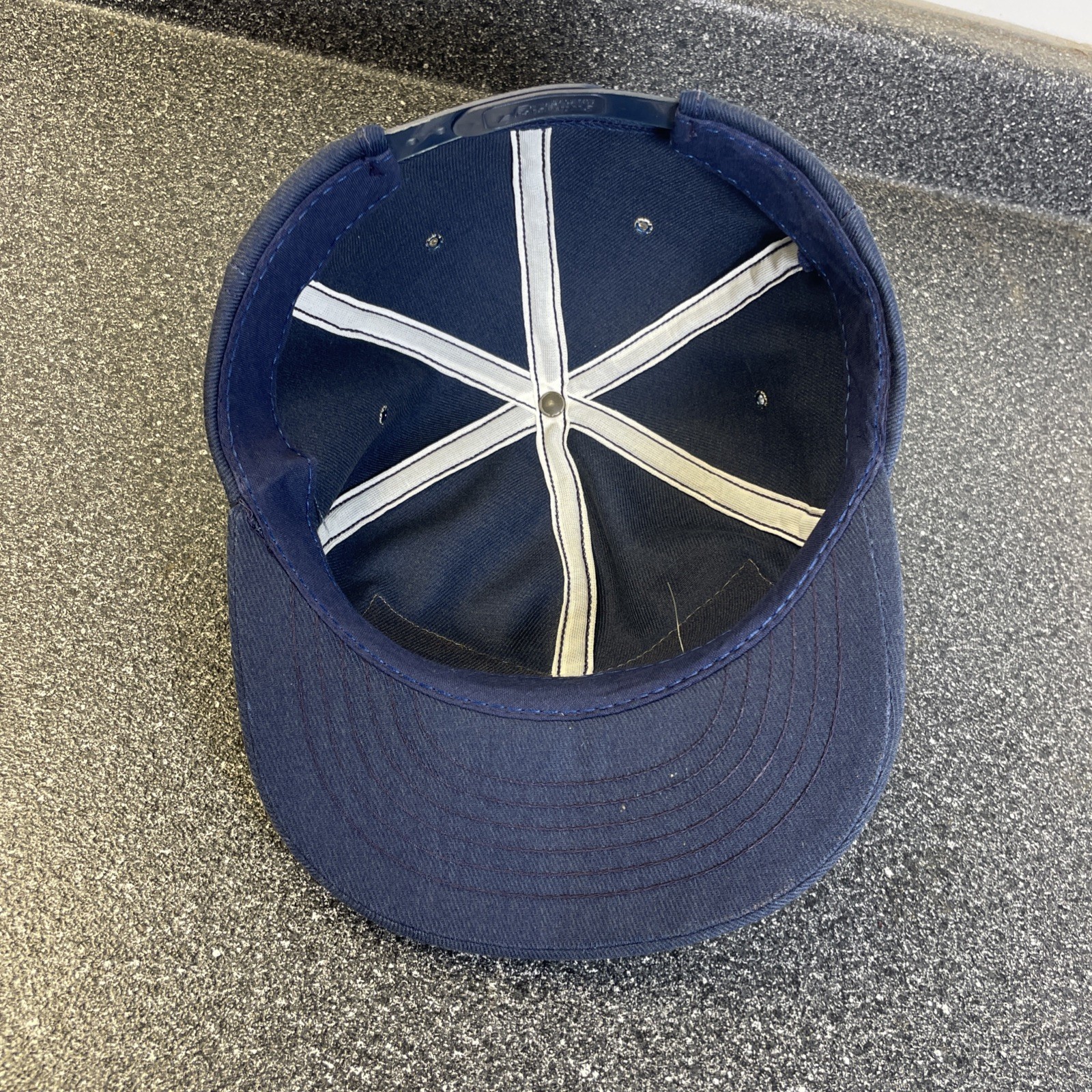Vintage Goodyear Patch Snapback Trucker Hat Cap 70s USA Swingster Foam Removed