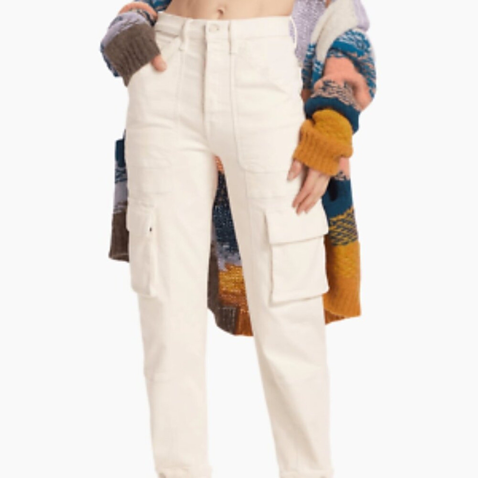 NWT$328 MOTHER Curbside Cargo Flood High-Rise Tapered Jeans 30 (8-10)