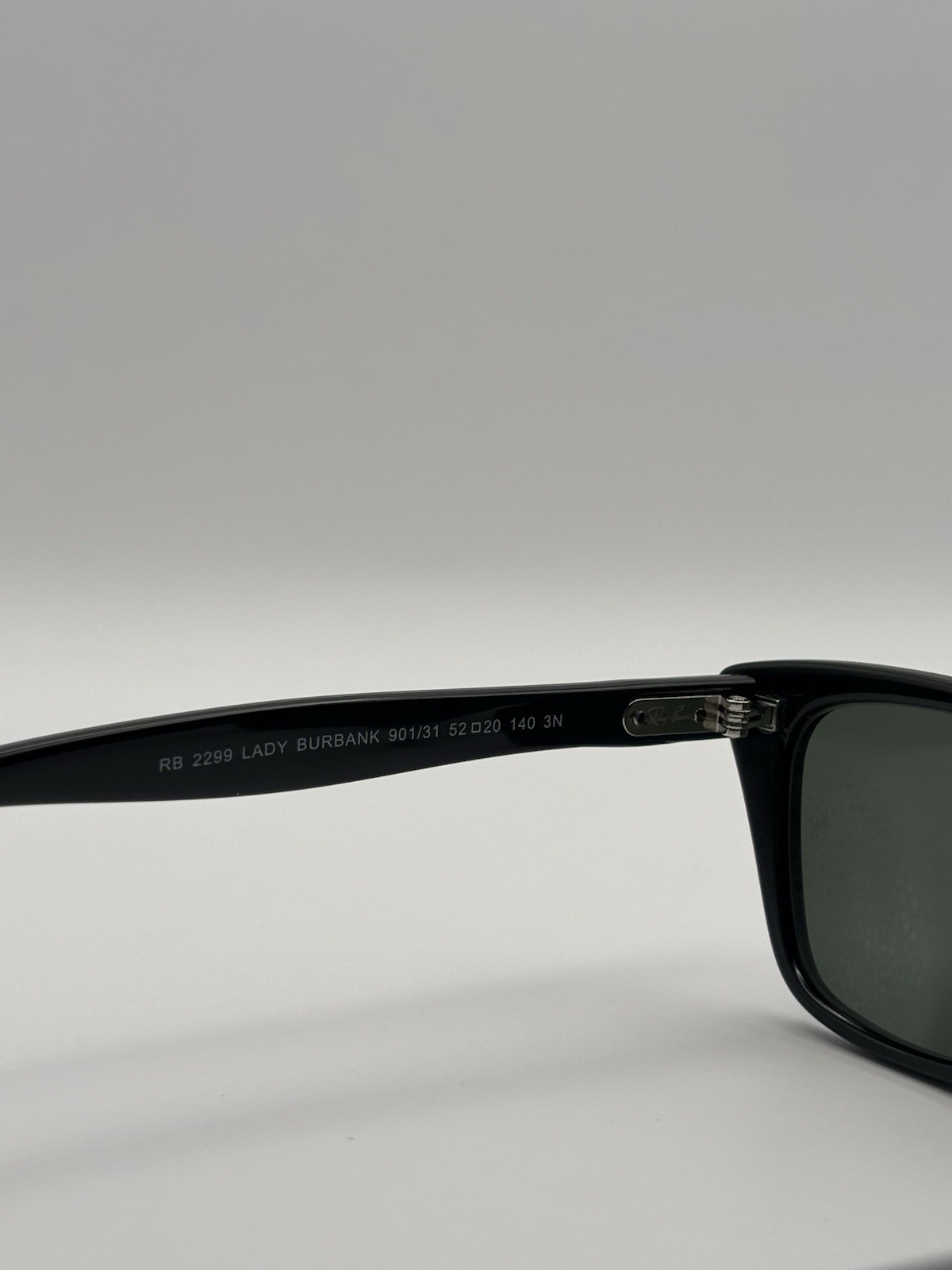Ray-Ban RB2299 Lady Burbank Cat Eye Women’s Sunglasses Black/Green 140mm
