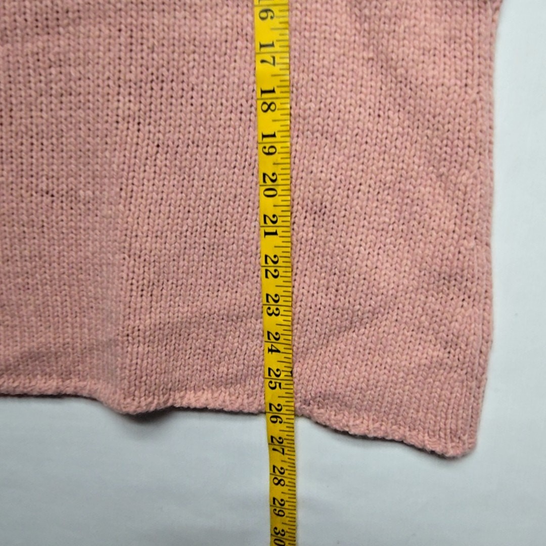 Vintage Westbound Hand Knit Pink Sweater XL Women’s Acrylic Wool Blend 90s
