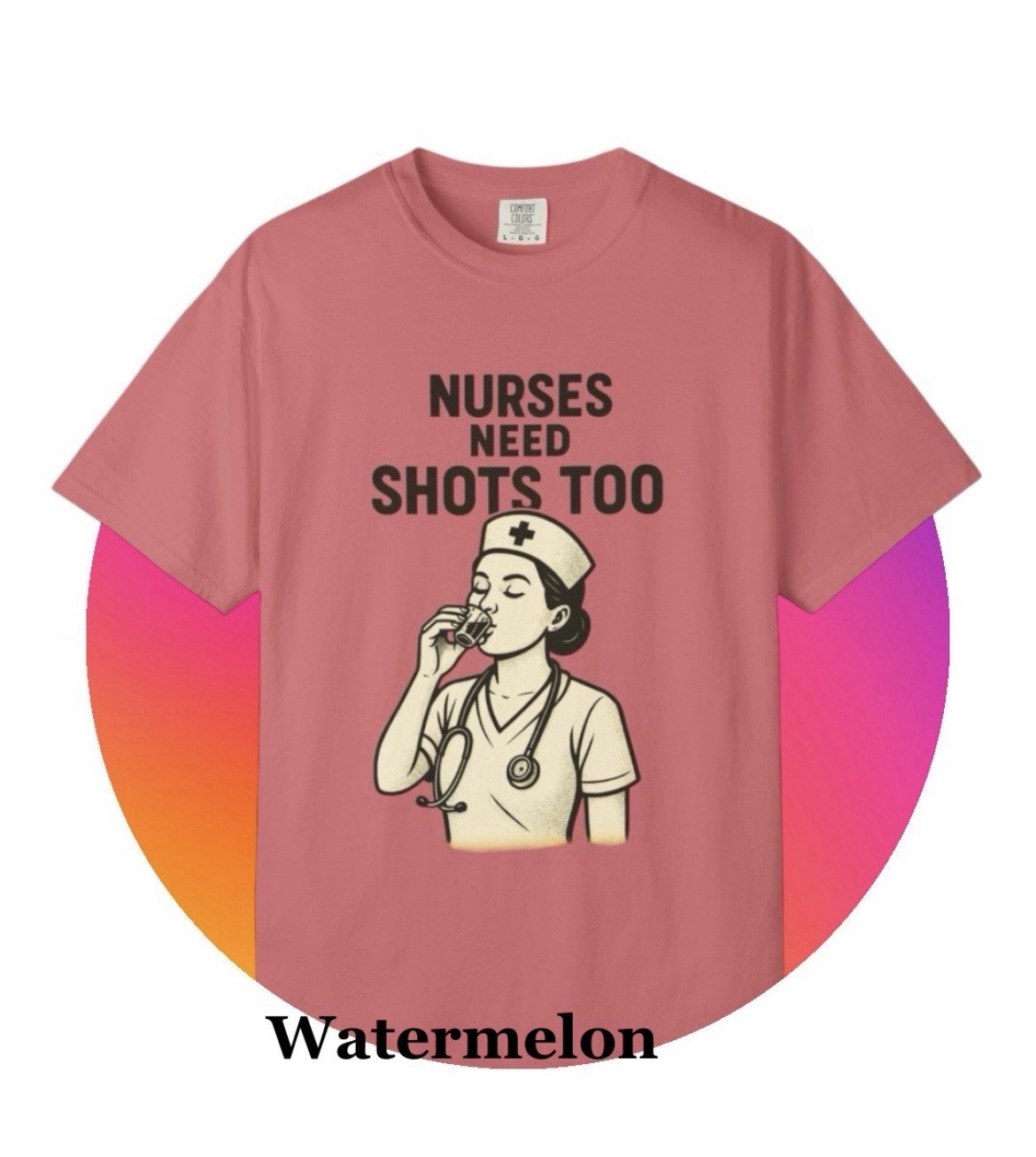 Nurse Need Shots Graphic T-shirt. Unisex. Multiple Colors And Sizes. Ships Free!