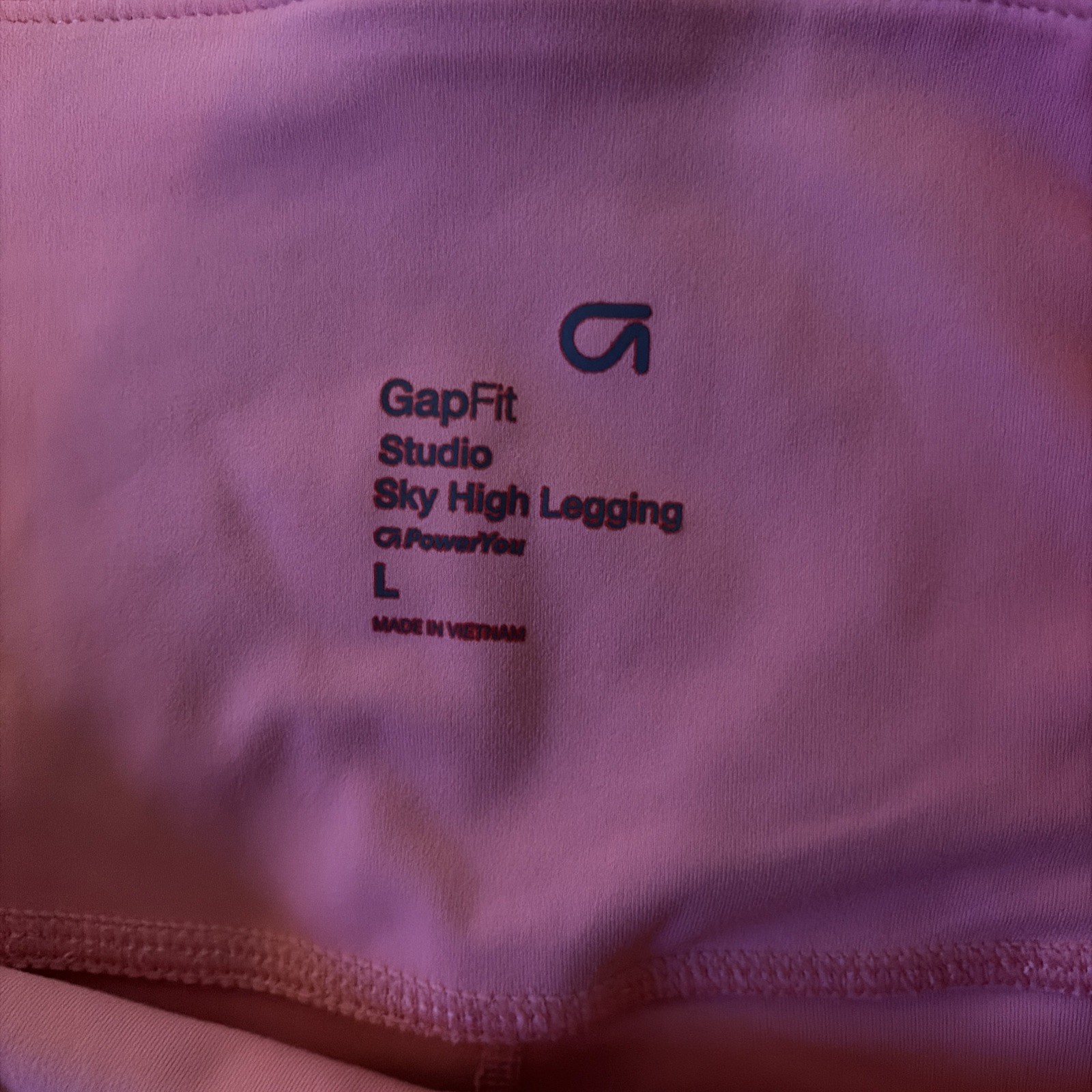 Gap GapFit Studio Sky High Legging, Bright Guava, Size Large NWT