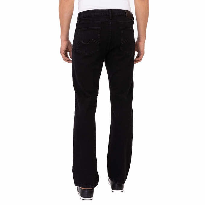 URBAN STAR Stretch Men 36×29 Relaxed Fit Straight Leg Jeans Pockets Black NWT