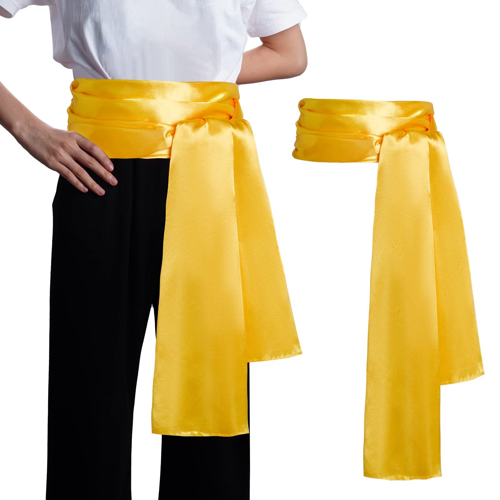 Dxhycc Satin Pirate Sash Medieval Renaissance Large Sash Belt Halloween Costu…
