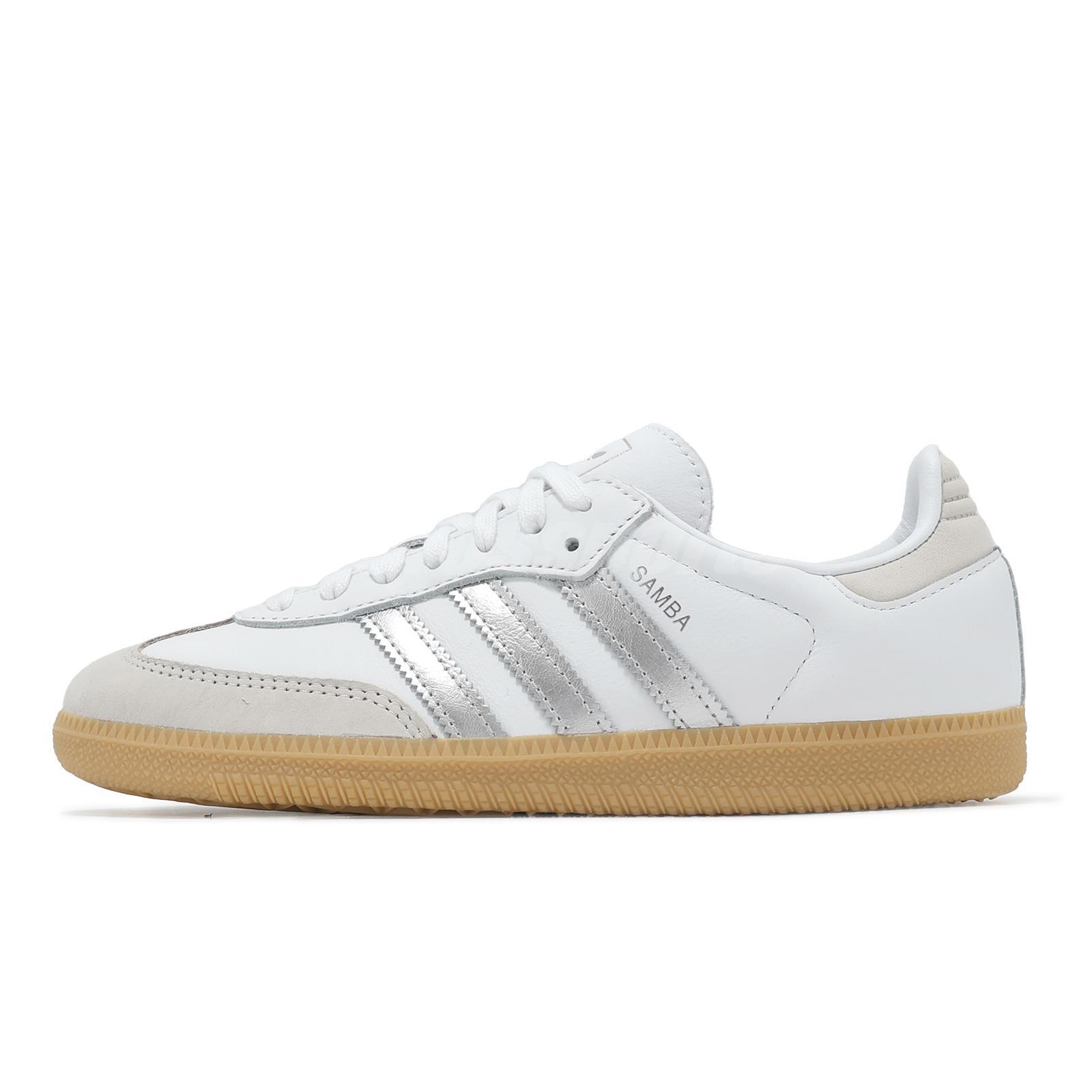 adidas Originals Samba OG W White Silver Metallic Grey Gum Women Casual JI2725