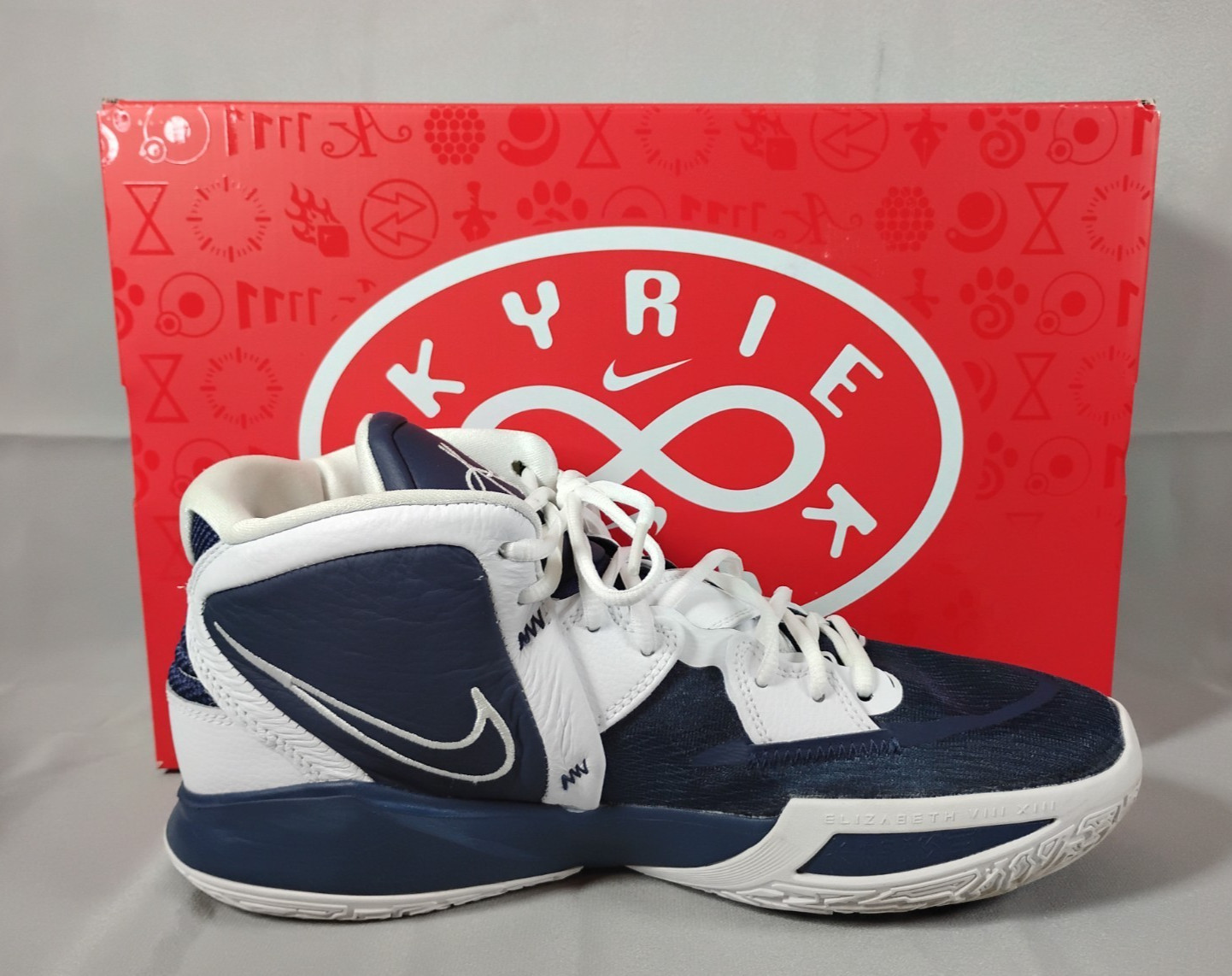 Nike Kyrie Infinity TB Men’s Size 10 Midnight Navy & White Basketball SEE PICS
