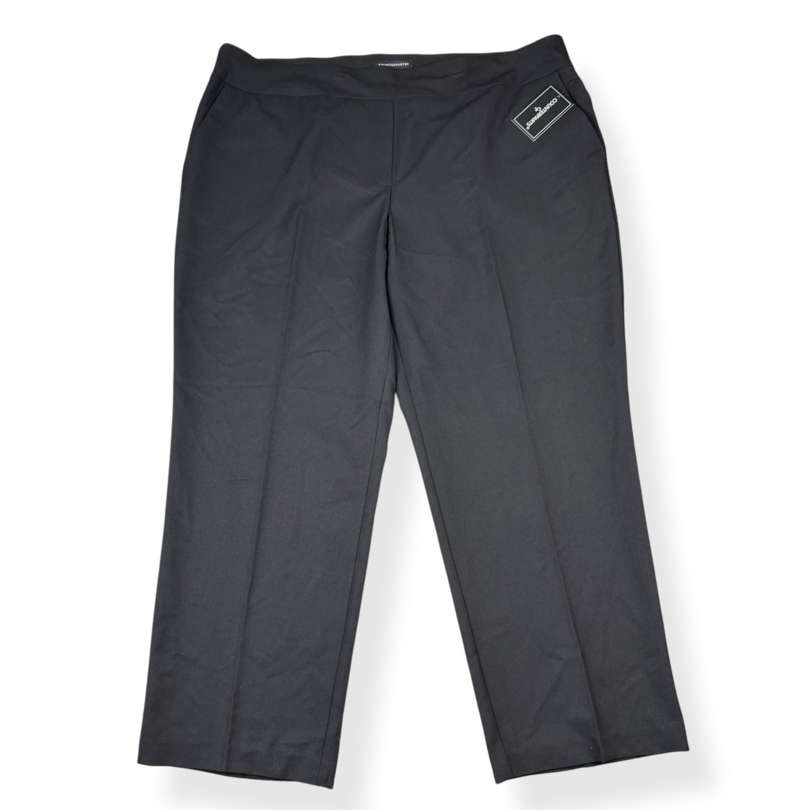 Counterparts Stretchy Black Pull On Pants Womens Plus 22W Pockets NWT