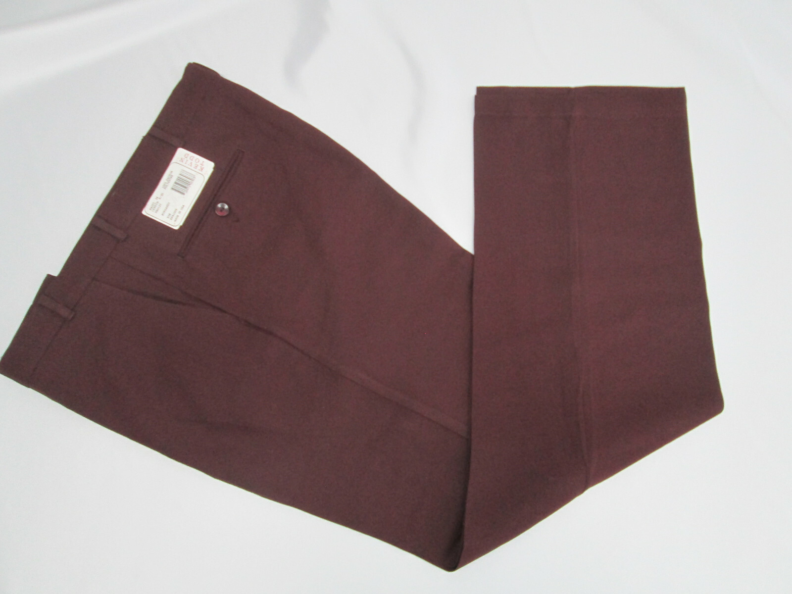 Mens pants flat front burgandy 26 27 28 29 30 31 32 33 34 36 NEW Made in USA