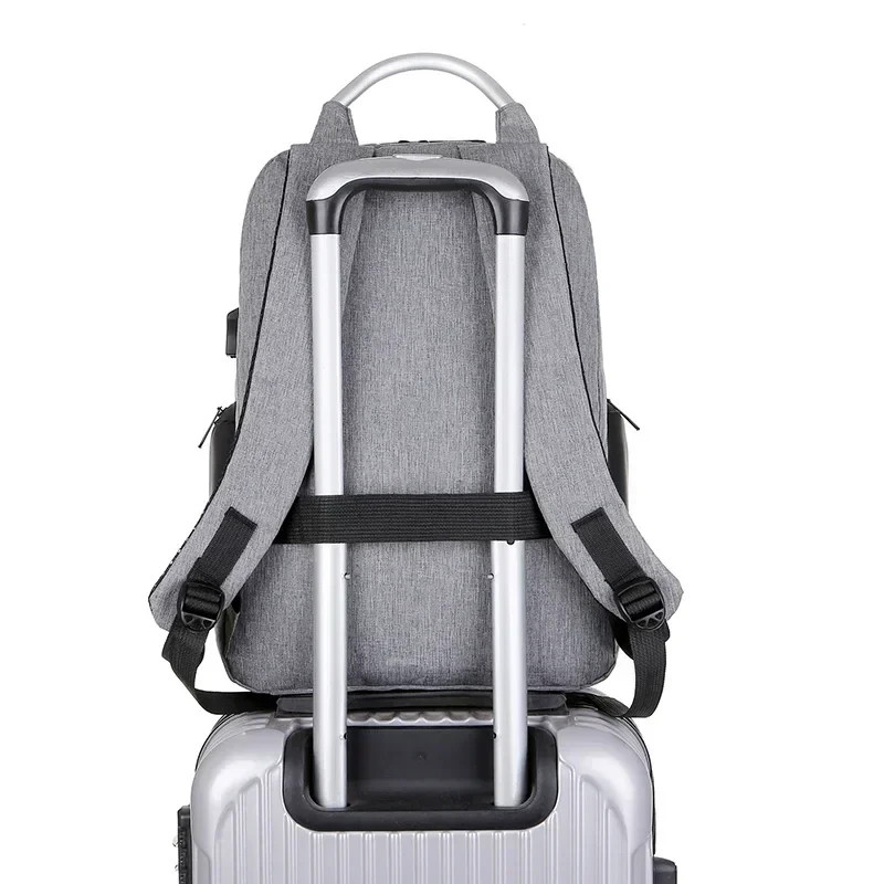 Anti theft Laptop Backpack USB Charging Travel Bag Hidden Zippers TSA approved