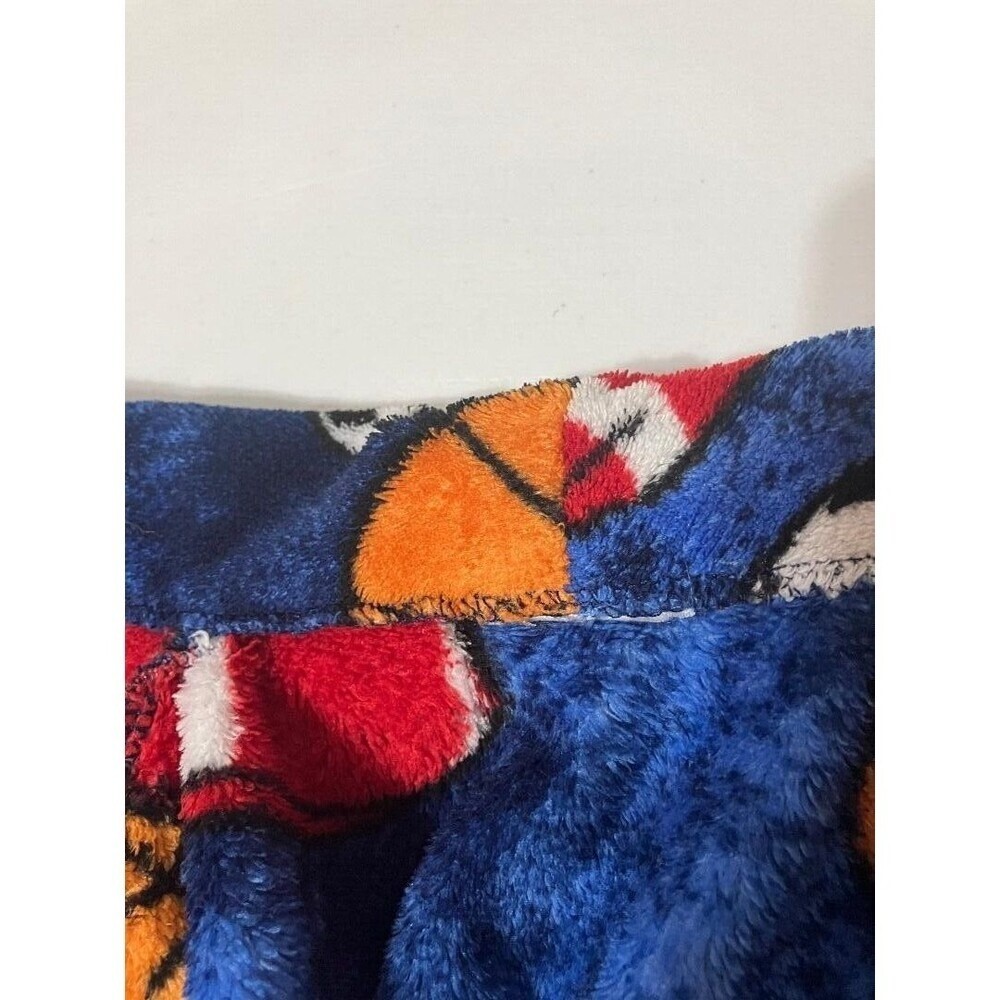 Cherokee Kids Blue Fleece Bath Robe Size S Basketball Football Soccer