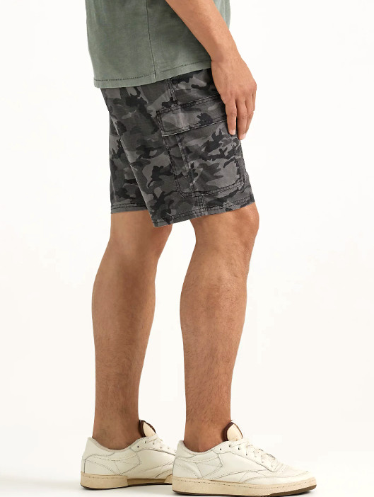 Mens Wrangler Cargo Shorts with Stretch Camo Relaxed Fit Tech Pocket CHOOSE SIZE