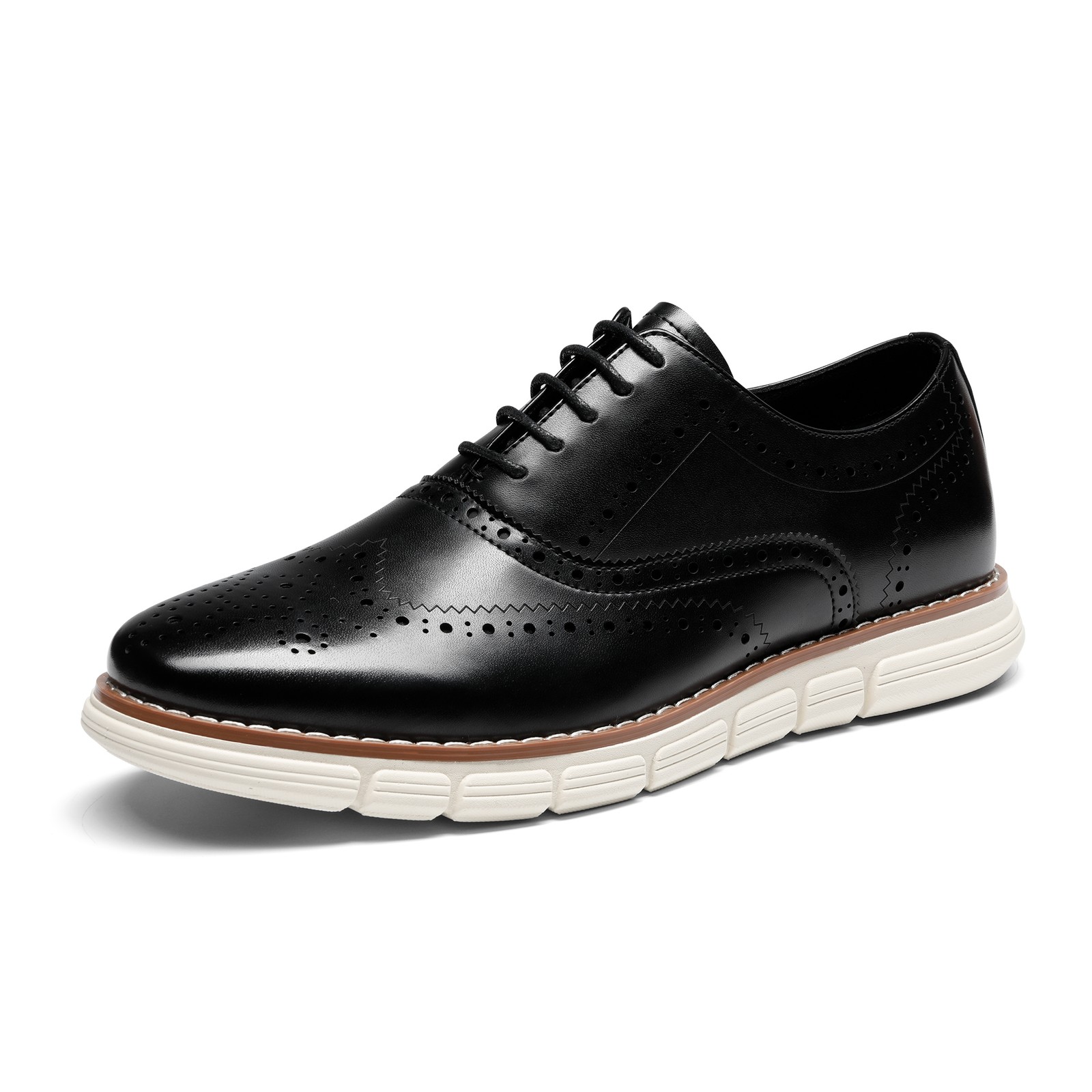 Men’s Crossflex Dress Sneakers Wingtip Derby Casual Oxford Formal Shoes