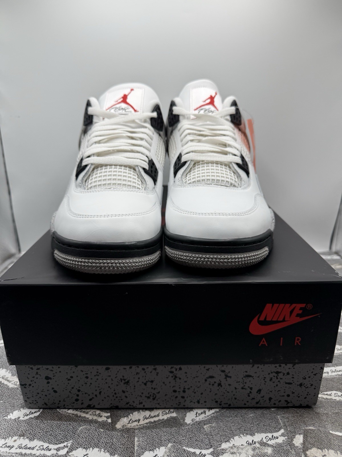 Air Jordan 4 Retro OG 2025 White Cement FV5029-100 Men’s Size Grey Black New
