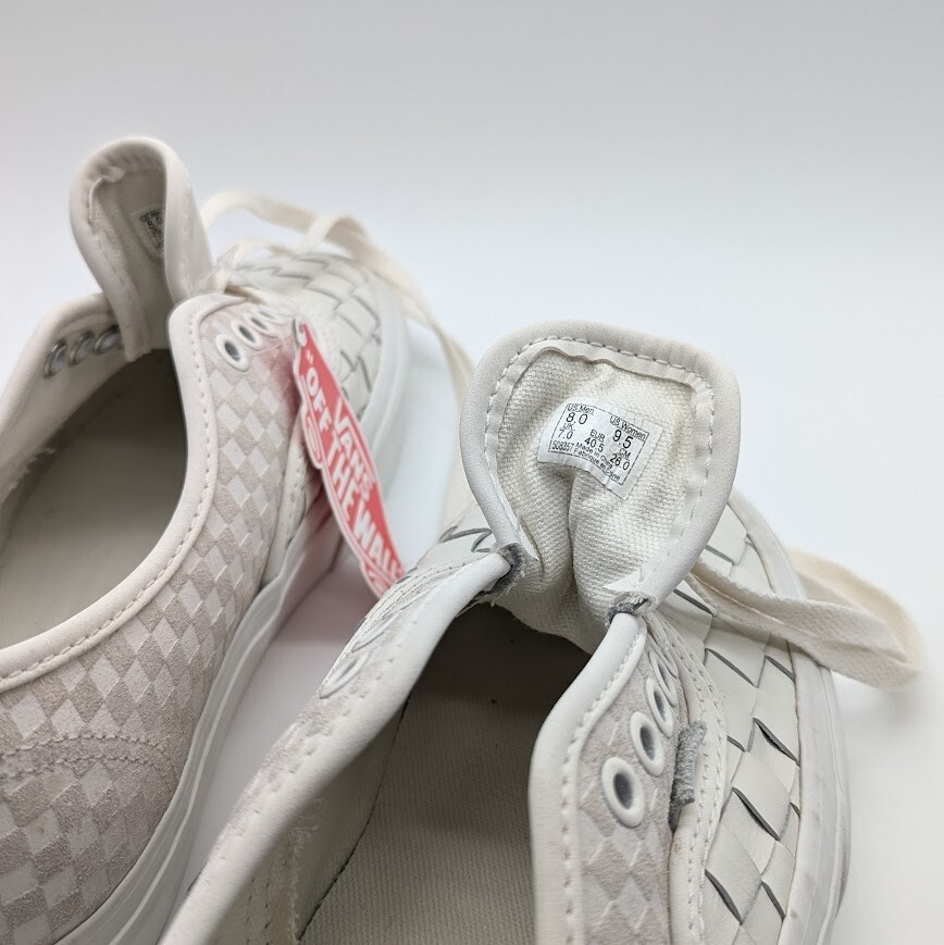 Vans – Authentic Platform 2.0 – Size 8M/9.5W – White Leather / Blanc De Blanc