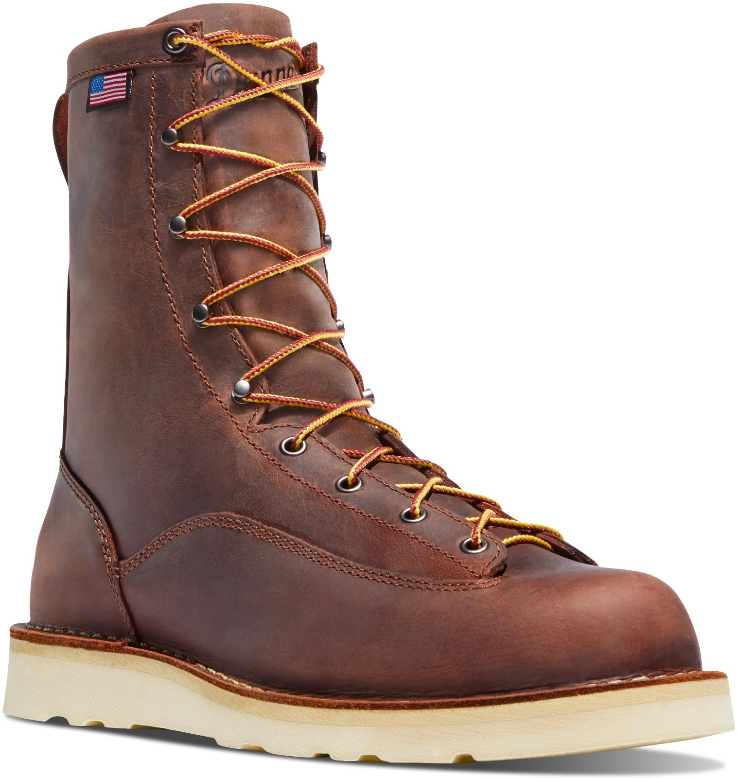 Danner Bull Run 8″ Brown Cristy EH Plain Toe Wedge Work Boots 15556 – New