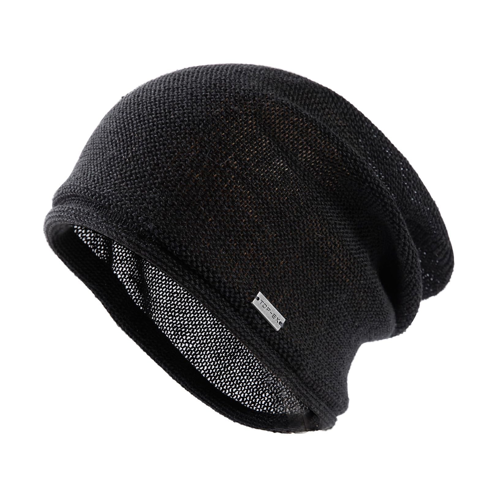 100% Linen Lightweight Summer Beanie for Men – Cool & Breathable Slouchy Bean…