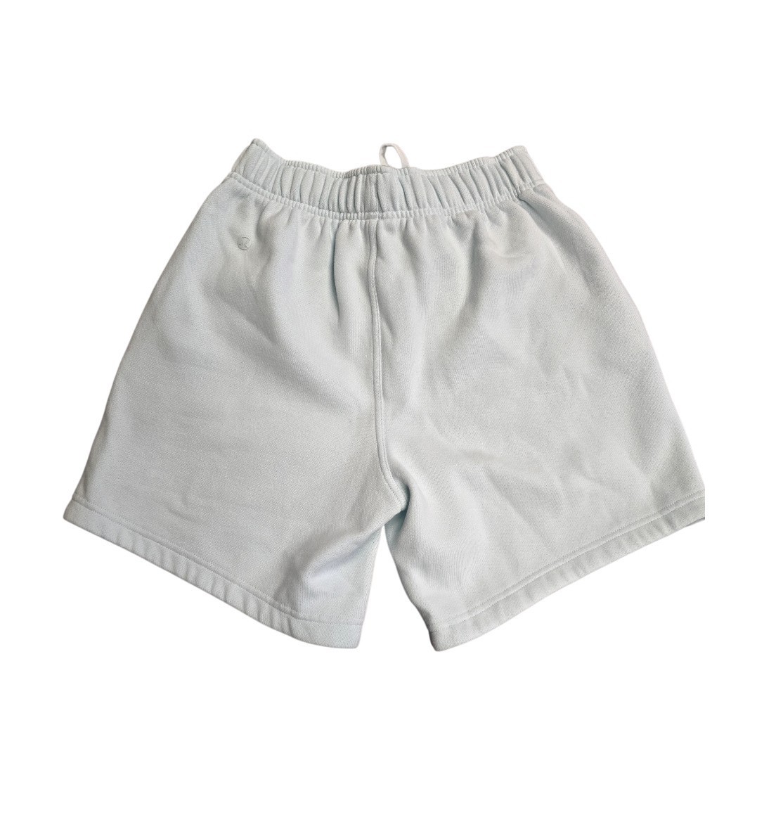Lululemon Collegiate Logo Fleece Shorts XXS Icy Blue Preppy Athleisure