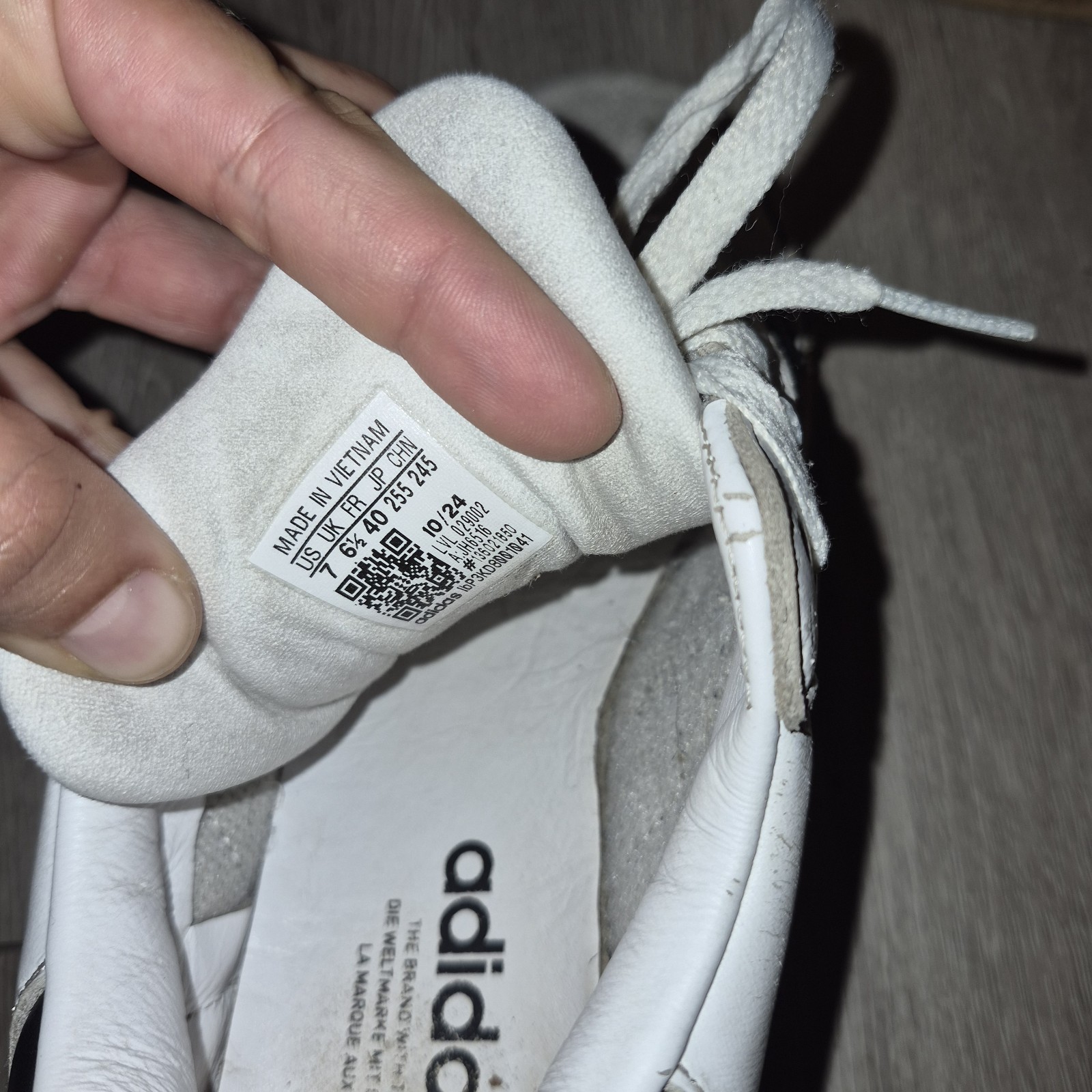 adidas samba xlg white black gum