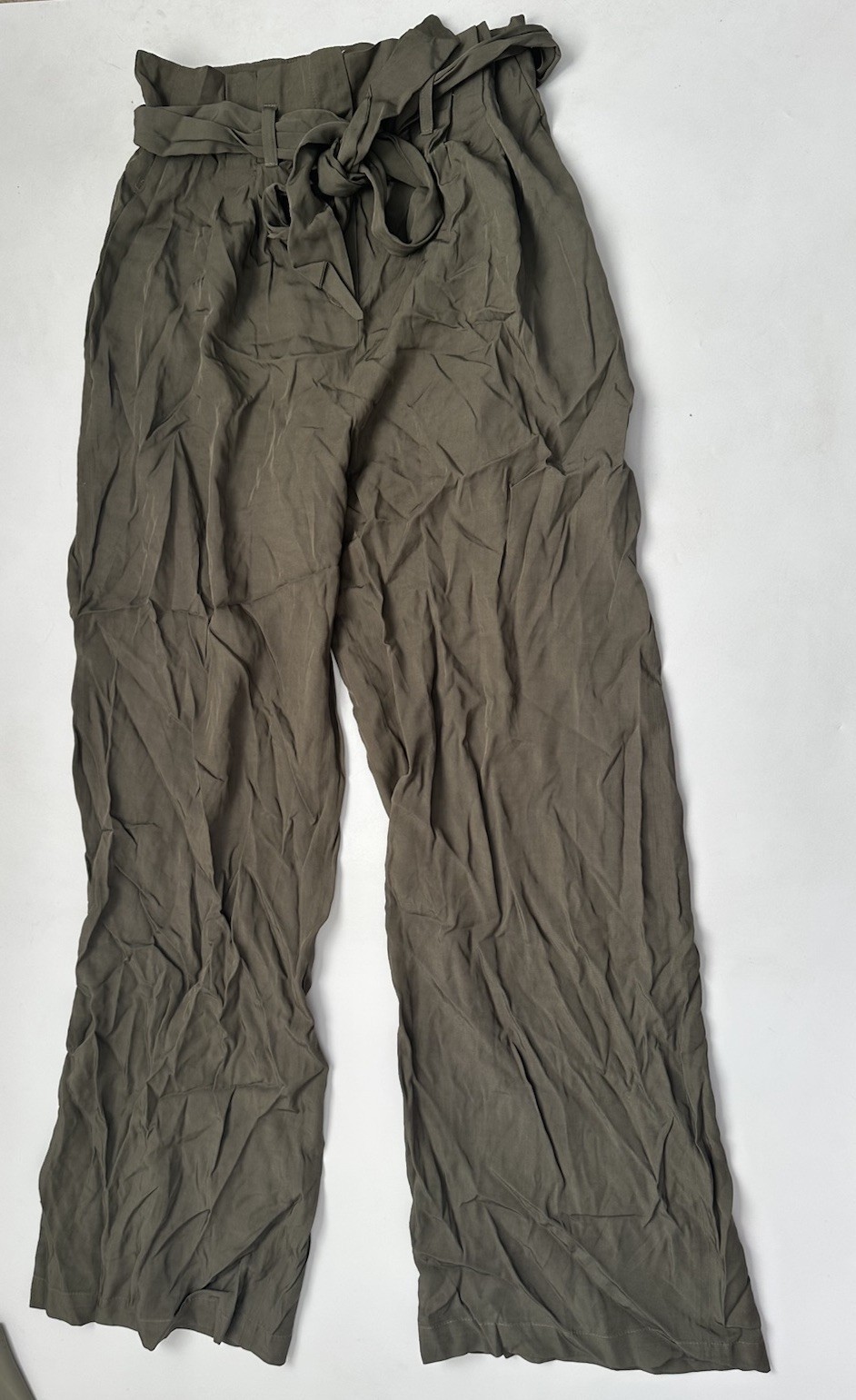Chelsea 28 Paperbag Waist Tie Trousers Pants Size 8
