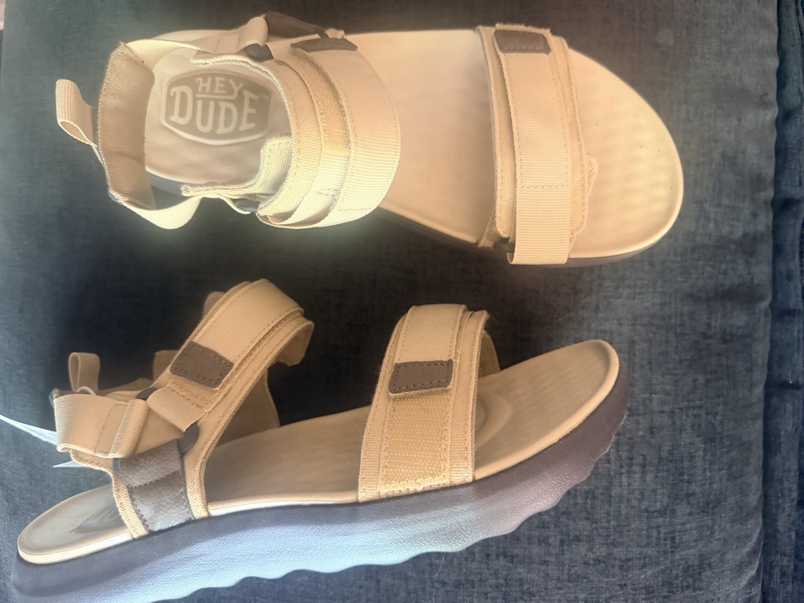 Hey Dude Carson Sandal Sport Mode Tan Brown Men’s Size 10 New