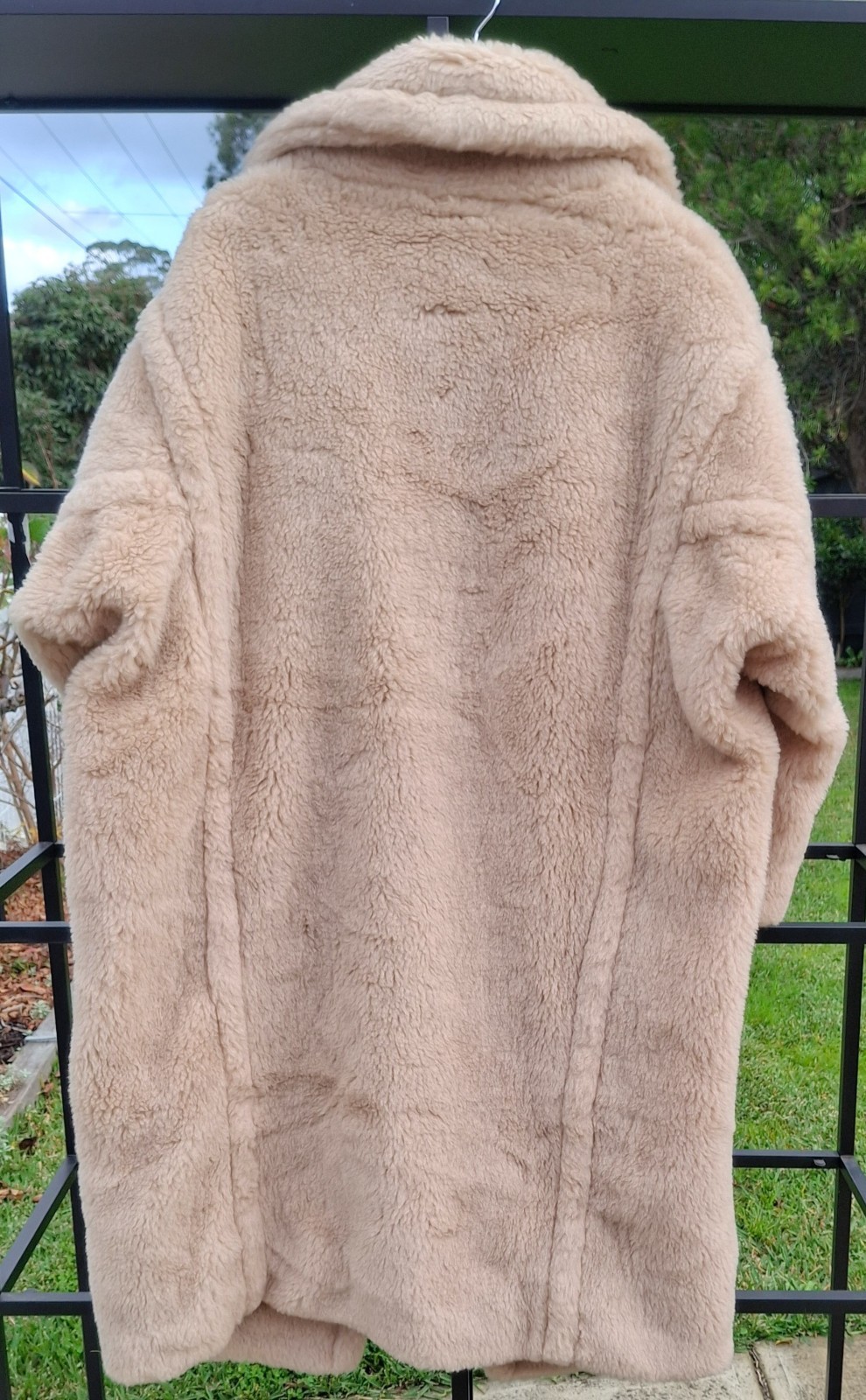 MAX MARA Teddy Bear Icon Coat, Sand, Size M BNWT