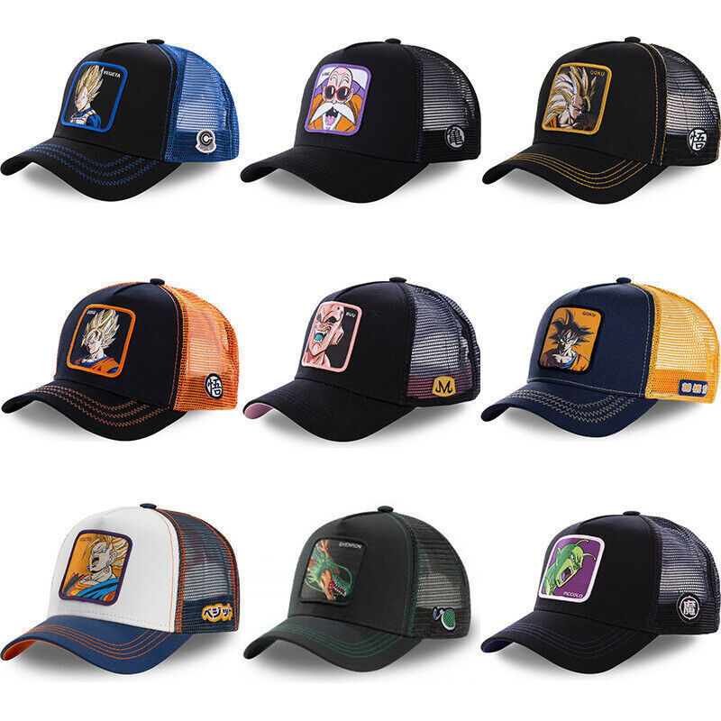Animation Snapback Cotton Baseball Cap Men Women Hip Hop Dad Mesh Trucker Hat