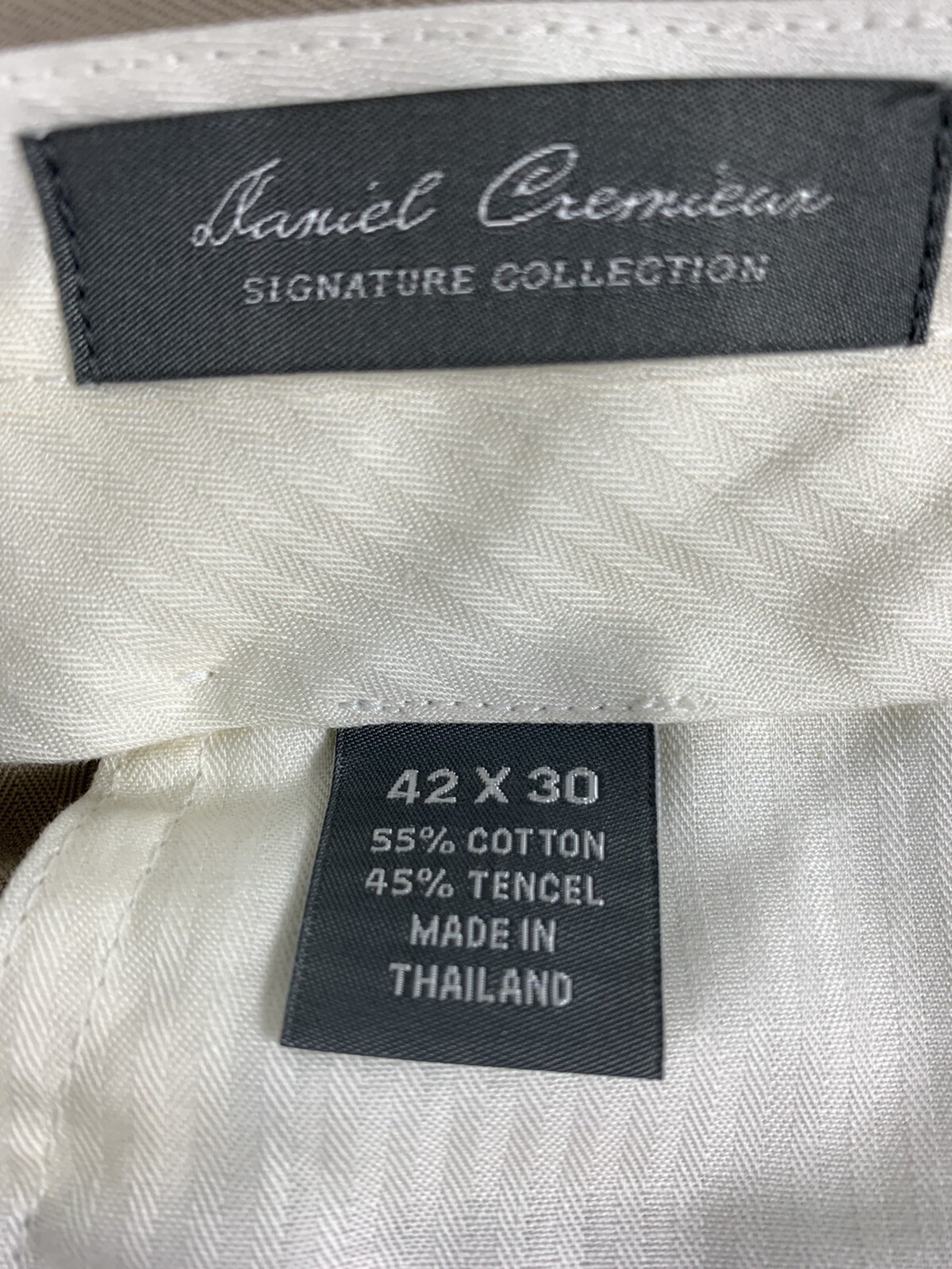 Daniel Cremieax Mens Size W42 L30 Khaki Pants—J-131