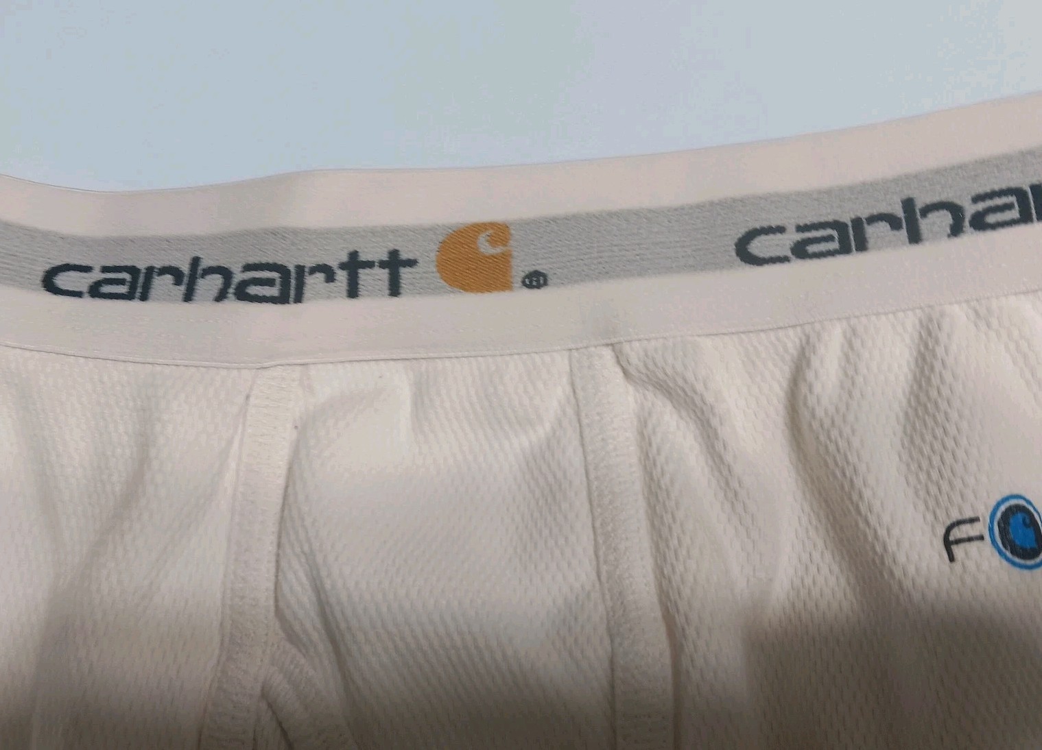 Carhartt Force Men’s Long Johns Underwear Bottoms White Solid Size Large Regular