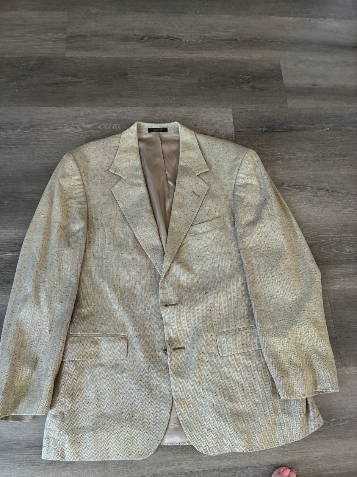 Orvis Blazer Mens 40R Green Plaid Wool Tweed Sport Coat 2 Button Sporting Jacket