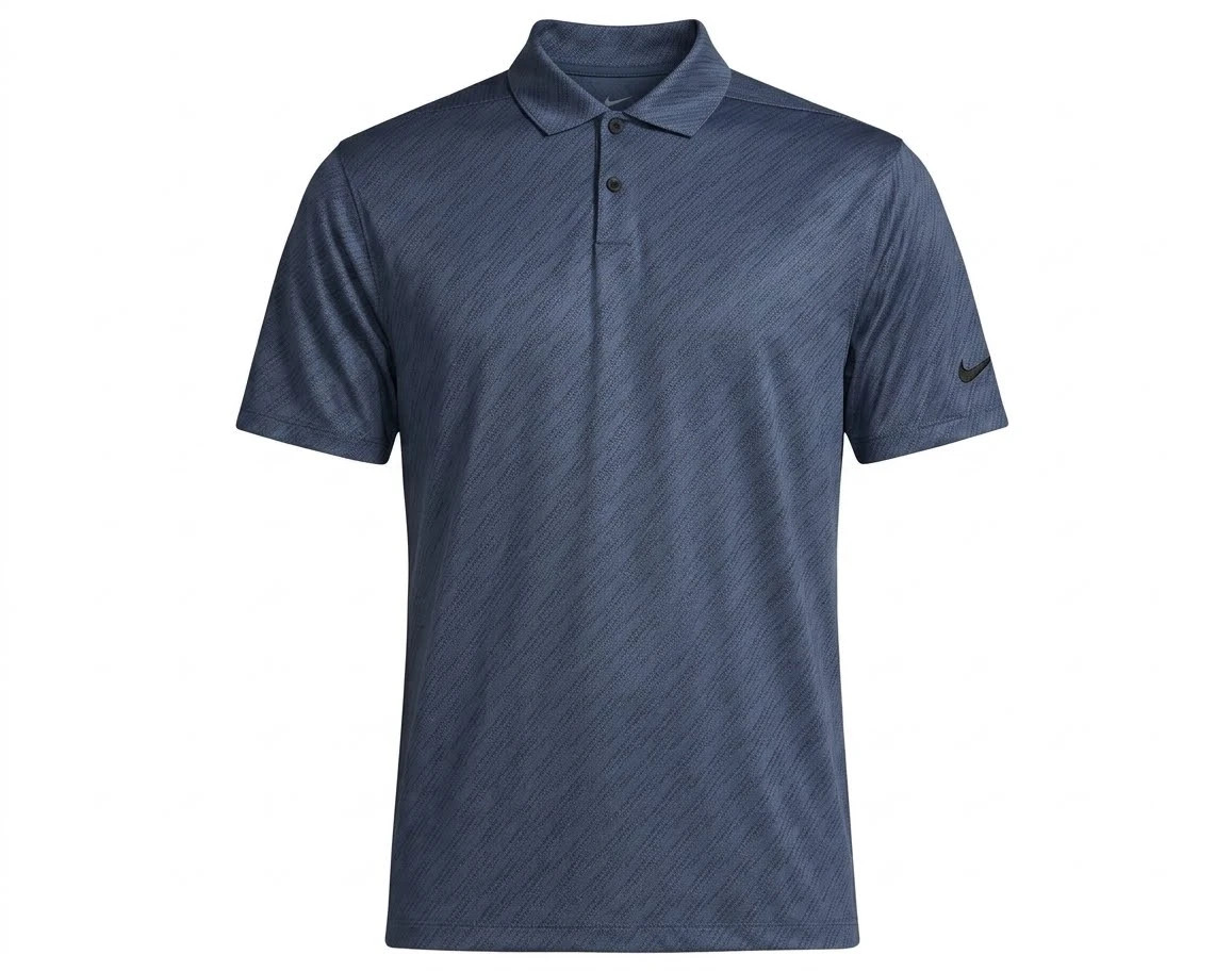 Nike Dri-FIT Vapor Men’s Striped Golf Polo, Thunder Blue/Black Sz Med DH0811-437