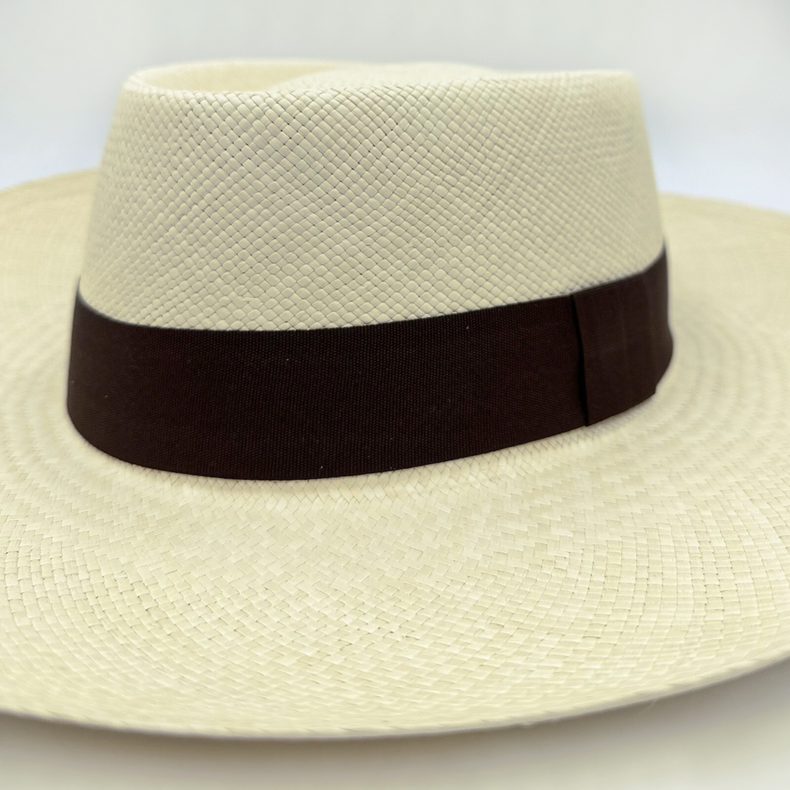 GENUINE PLANTER PANAMA HAT HANDWOVEN IN ECUADOR TOQUILLA STRAW NATURAL COLOR