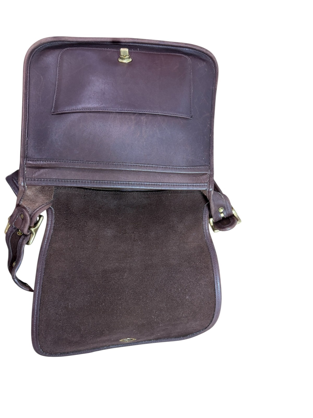 Vintage Coach Stewardess Bag Mocha Brown Leather Style M9C-9525 United States
