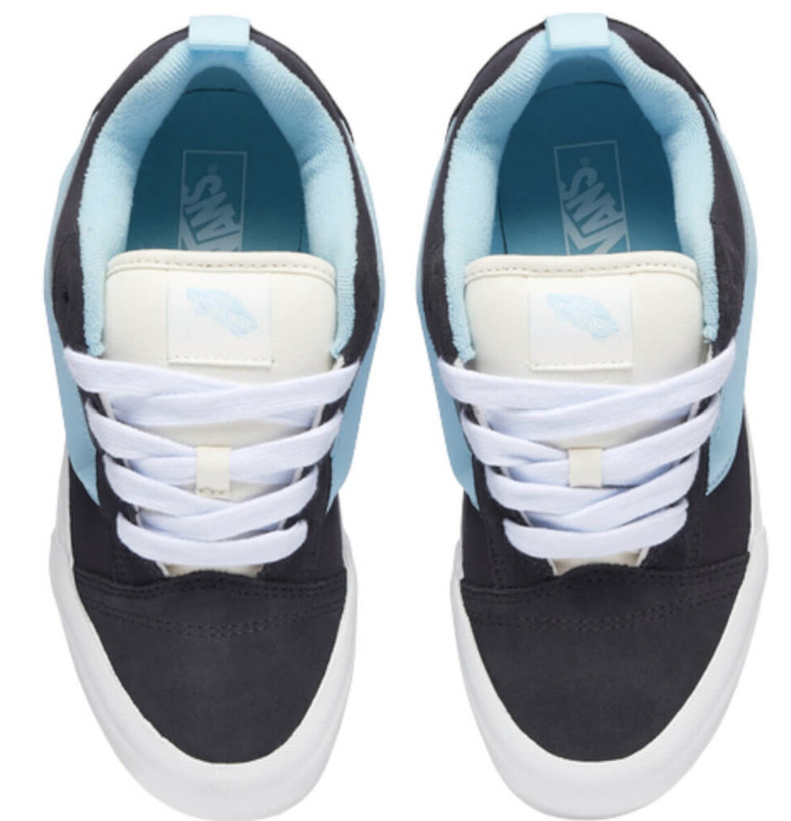 Vans Youth Knu Skool Shoes Black / Baby Blue VN000D2TY31 Athletic