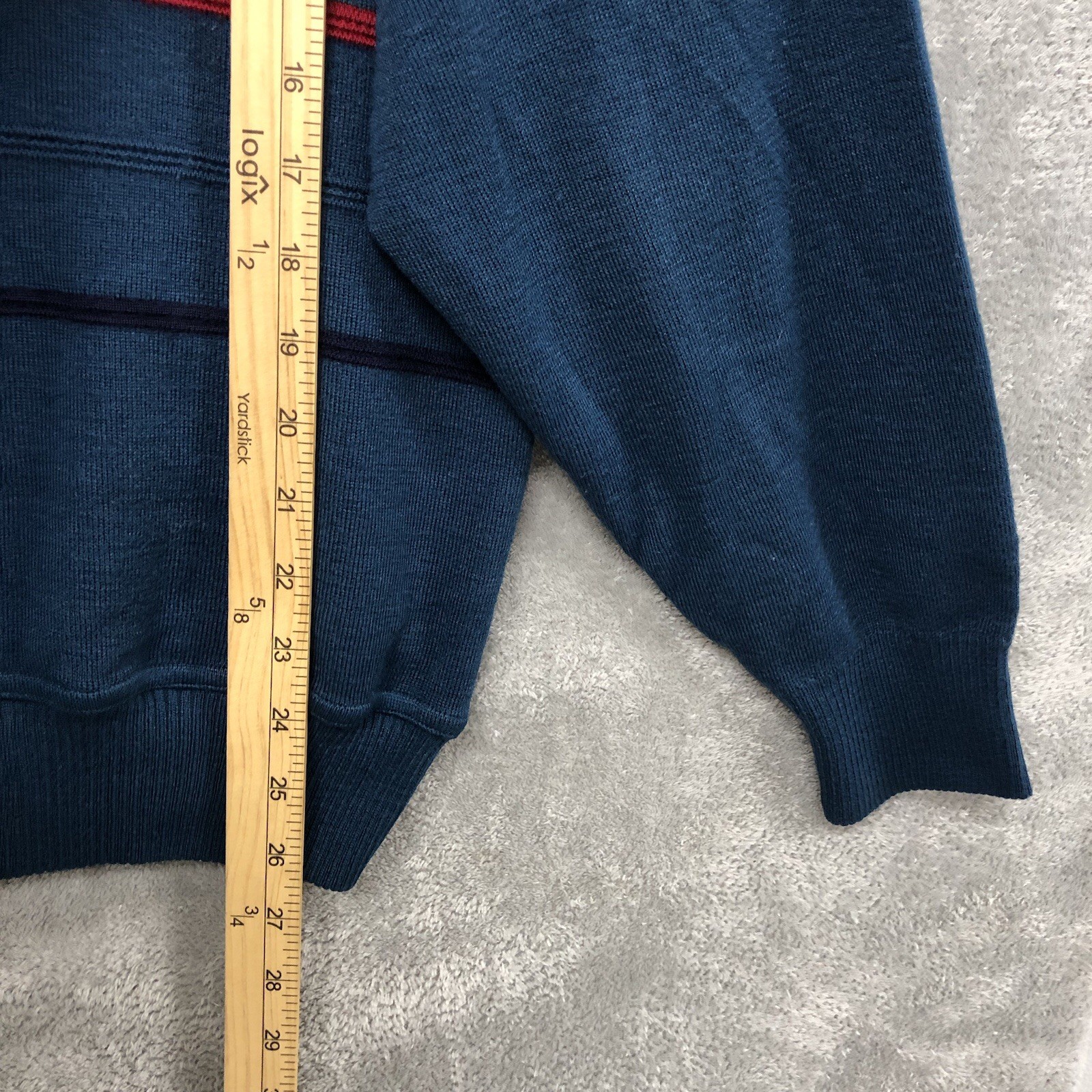 Roberto Sarto Knit Sweater Size 50/Large Chest 44 in V-Neck Mens Made In italy