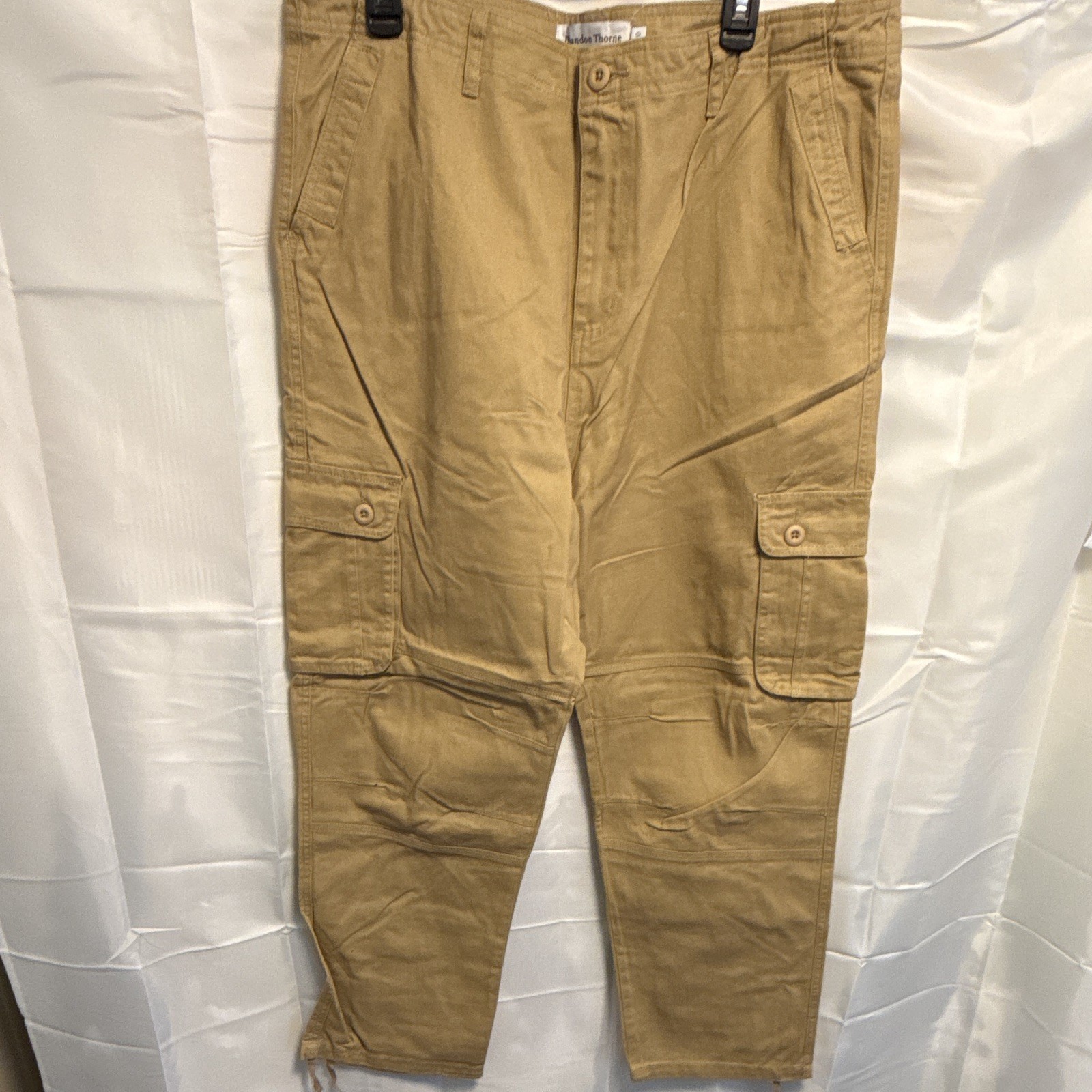 Brandon Thorne Cargo Pants Size 40×32 Men’s Khaki