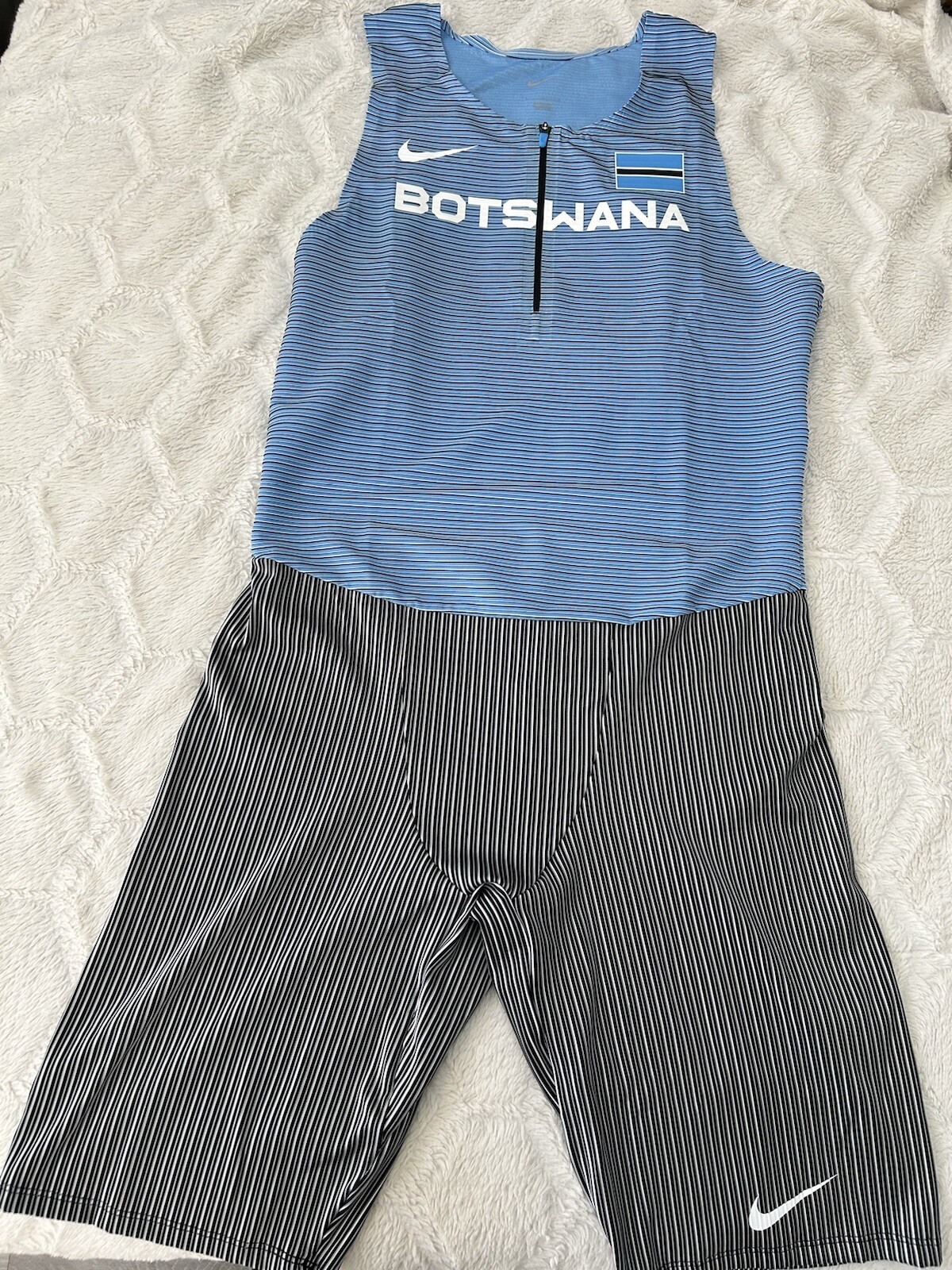 New Nike Pro Elite Botswana Speedsuit Letsile Men’s Size Large Style CK3203-412