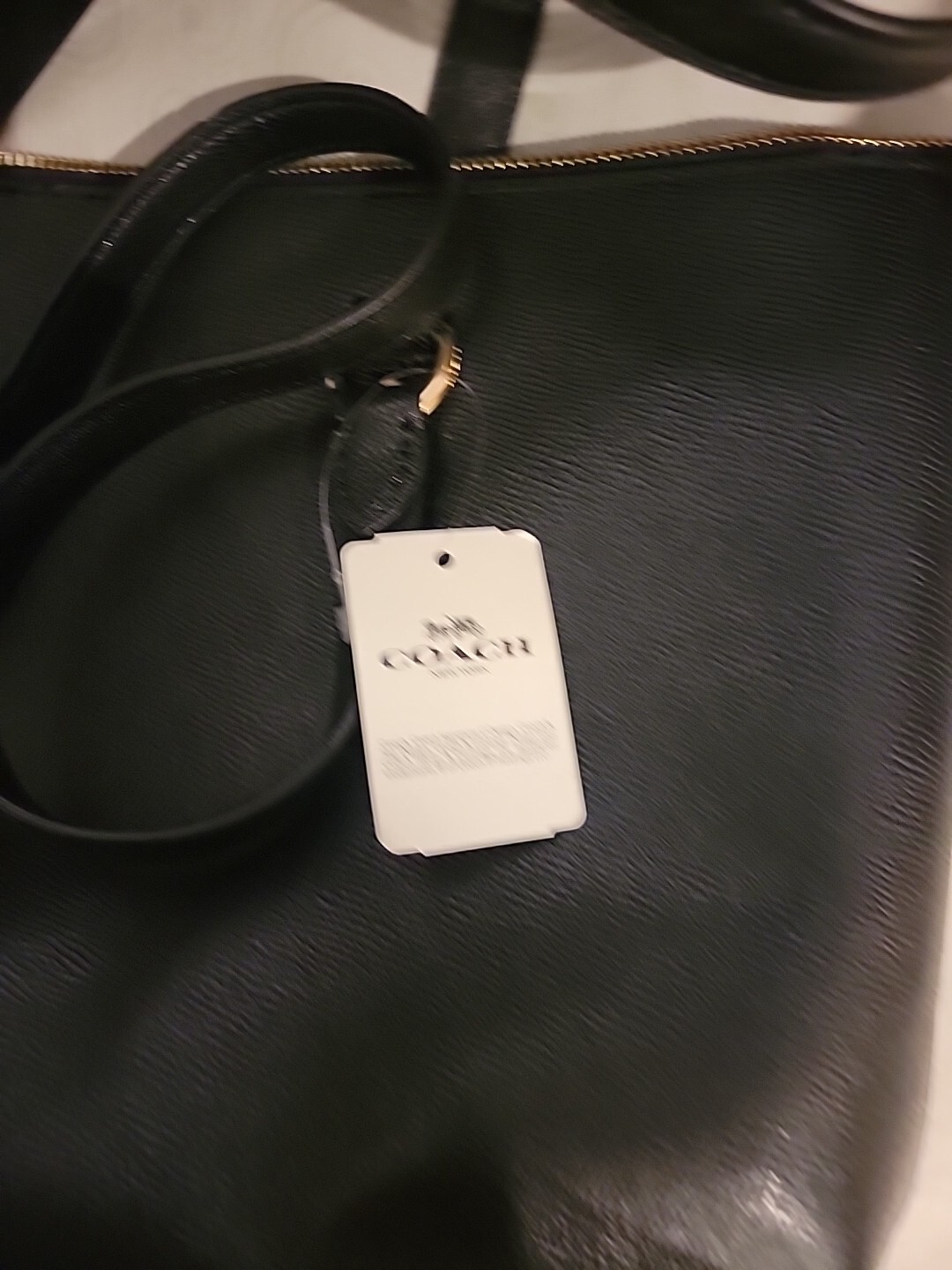 Coach F79608 Leather Gallery Shoulder Tote Purse – Black