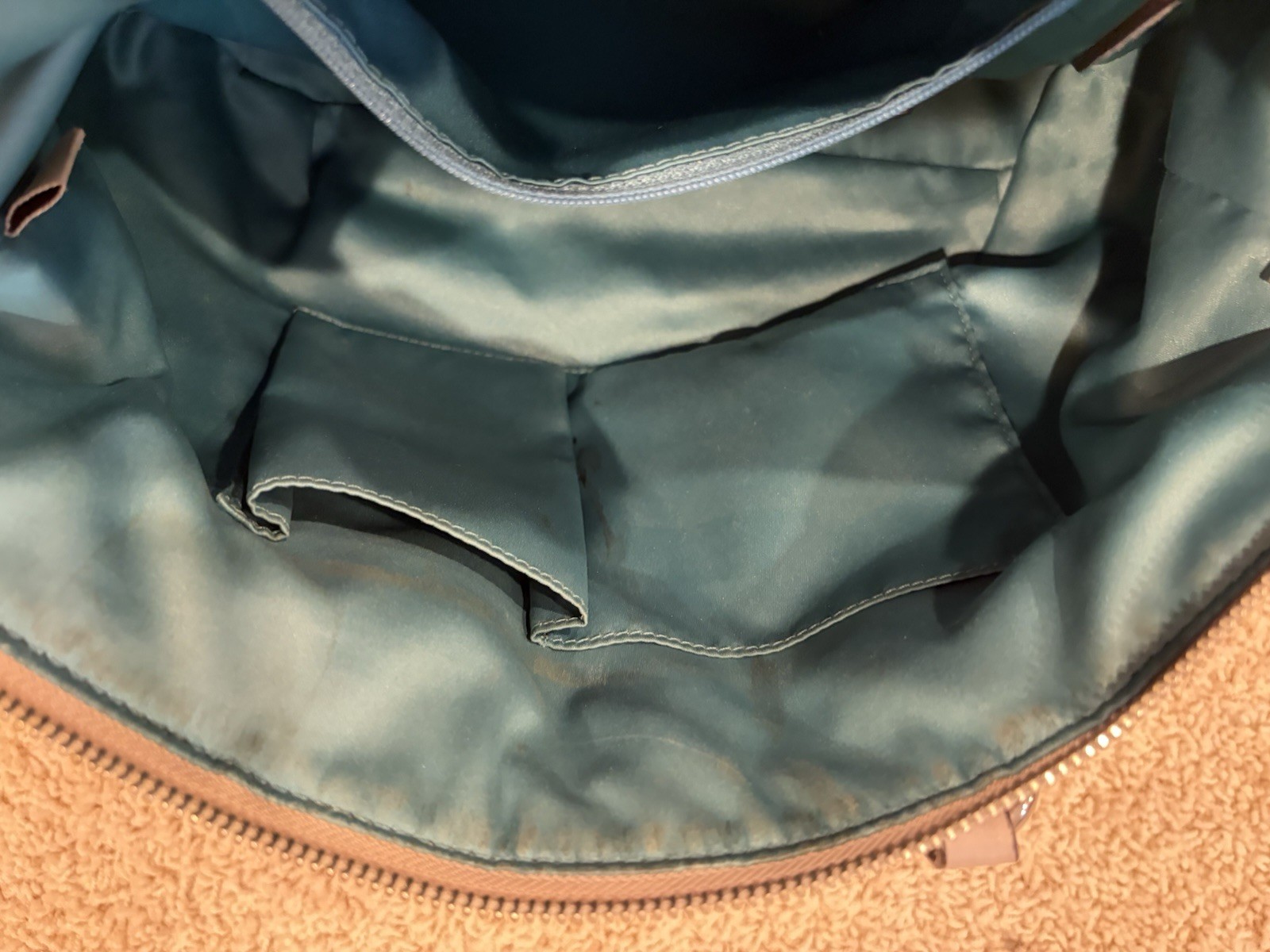 COACH MADISON SOPHIA in Bone, ITALIAN PEBBLED LEATHER SATCHEL. Very Nice