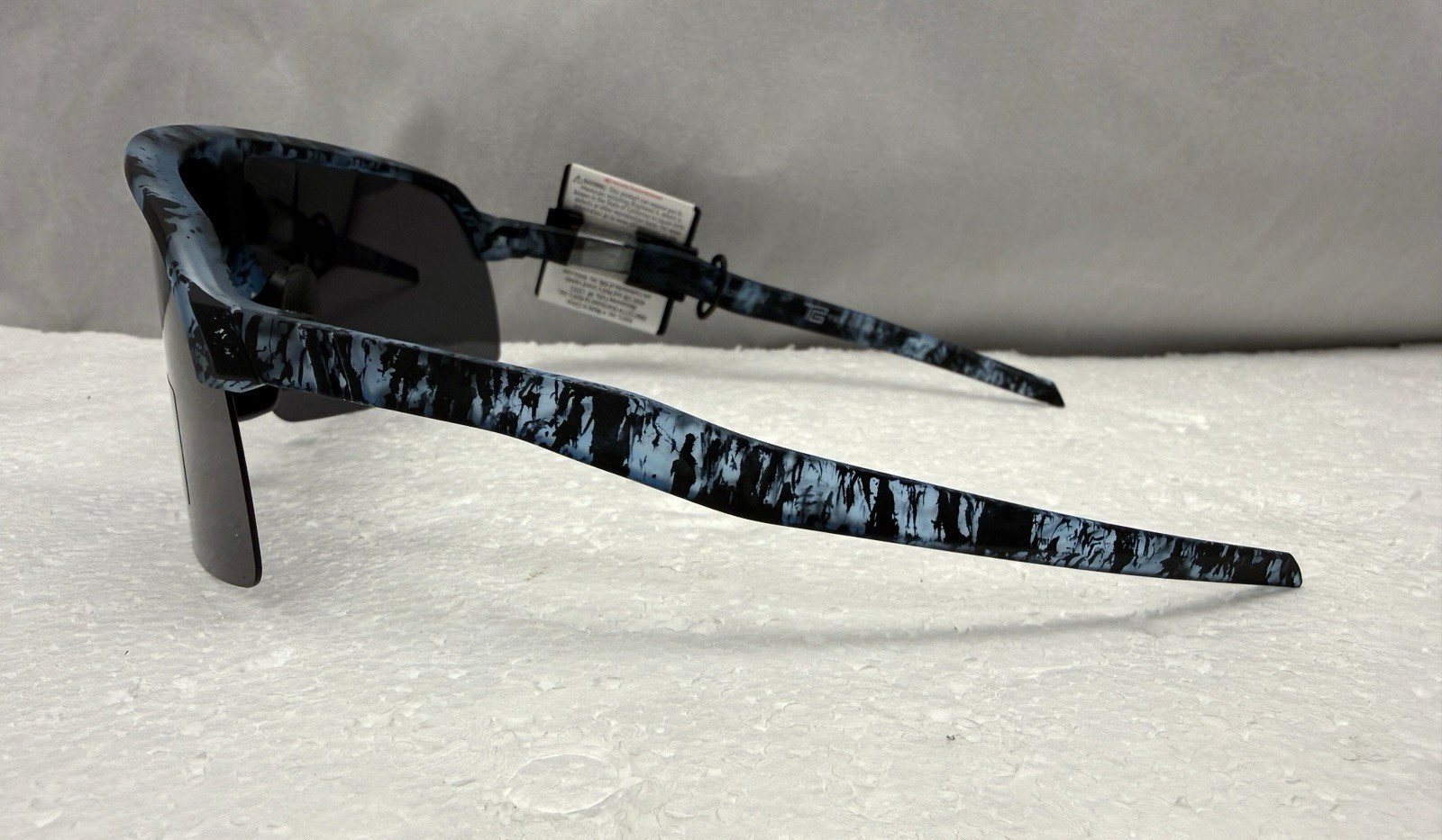 TEK GEAR Polarized Blue Semi Rim Shield Men’s Sunglasses FAST SHIP!