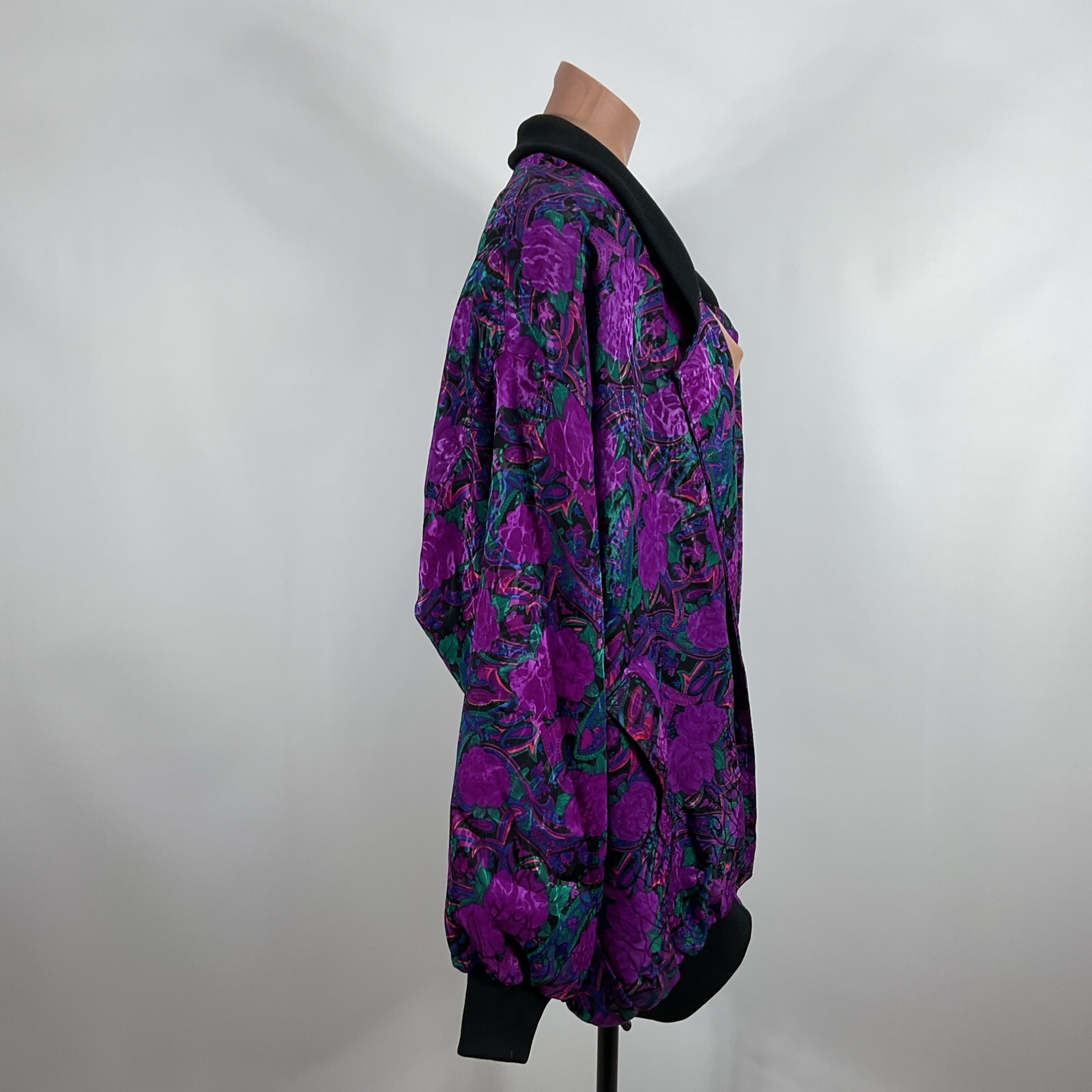 Vtg 90s 80s De Vouge Hip Hop CC Bomber all over jacket PLUS 2-3X Floral Paisley
