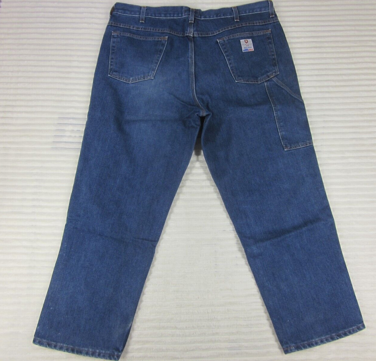 Tyndale FR Carpenter Cargo Blue Jeans W40 L28 Fire Resistant ATPV:15.1 USA F290T