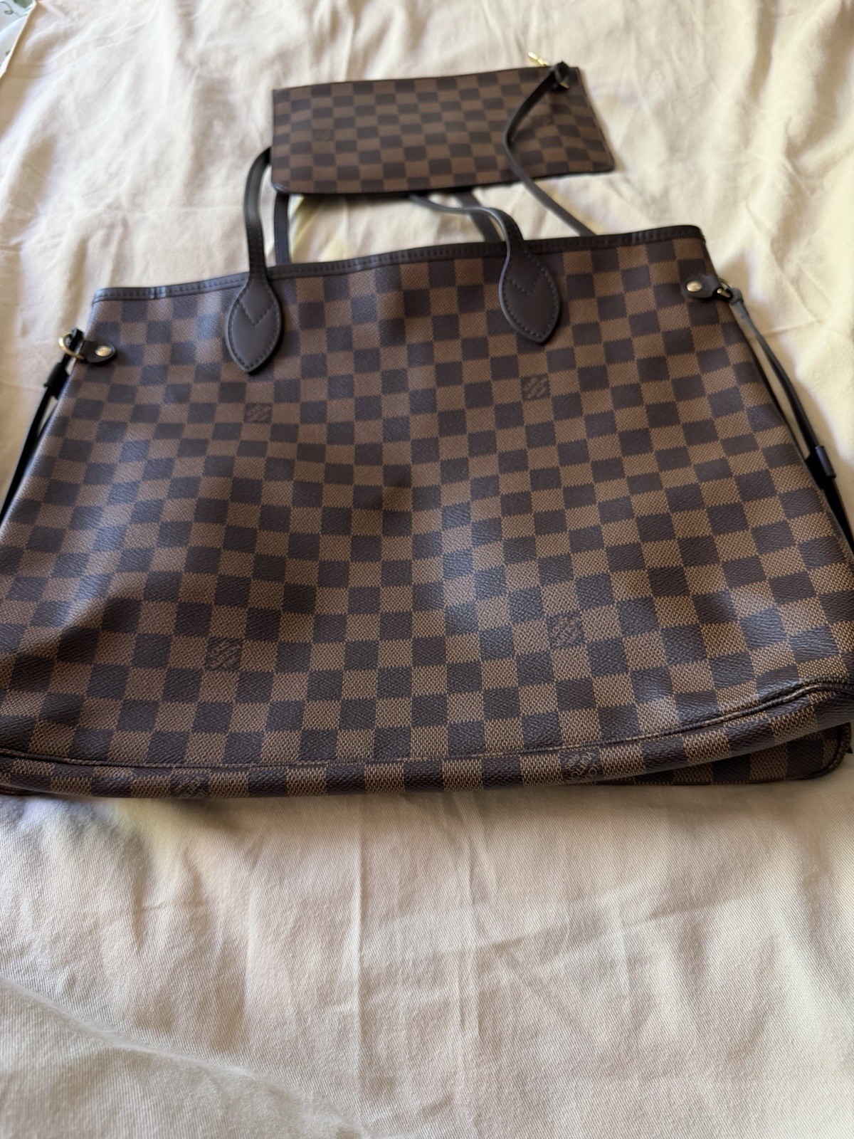 Louis Vuitton Neverfull GM Damier Ebene Canvas Bag