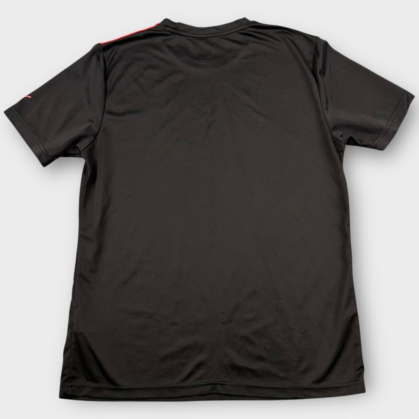 Puma Midfield Tee T-Shirt Mens M Black 1948 Red Logo USA Soccer Performance