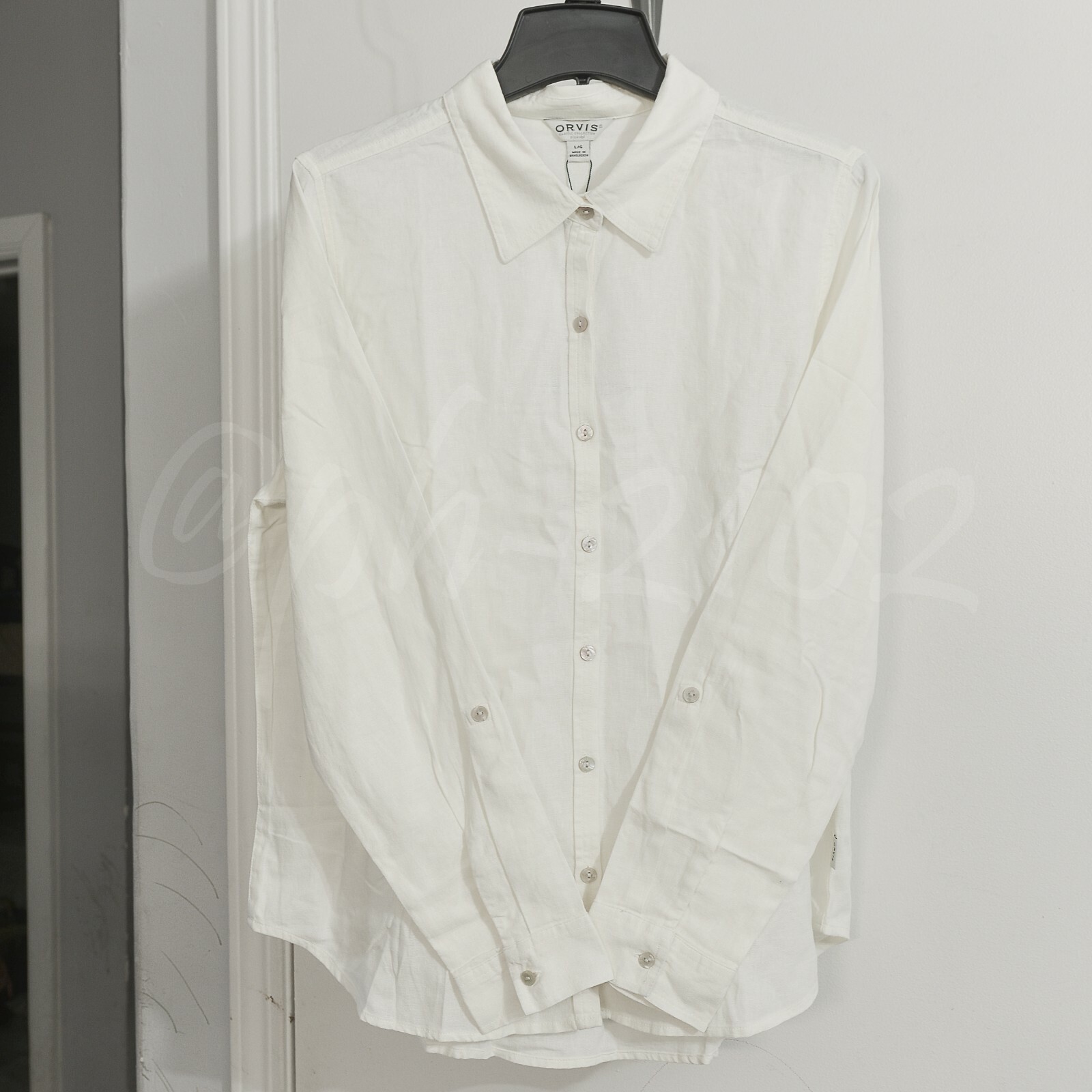 Orvis WomensLong Sleeve Linen Blend Top Shirts select colors and size